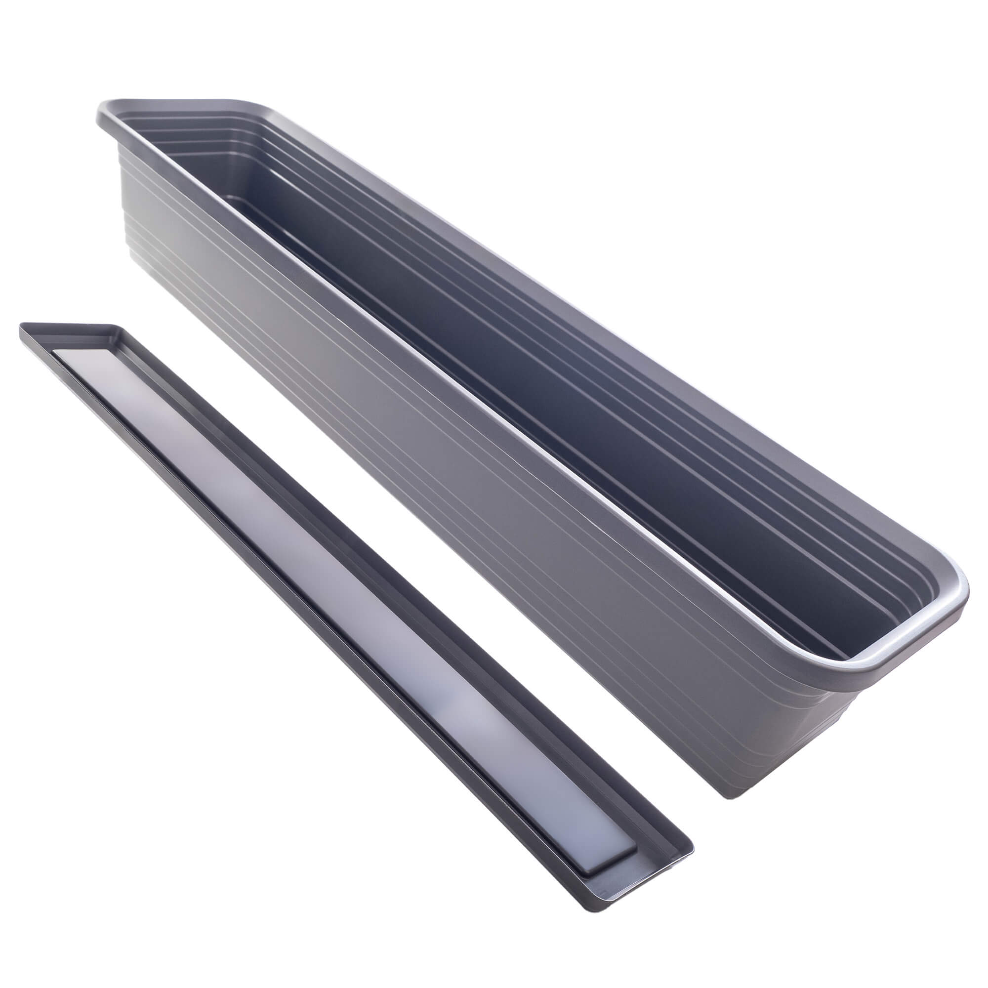 Skrzynka balkonowa z podstawką Paulin 80cm antracyt