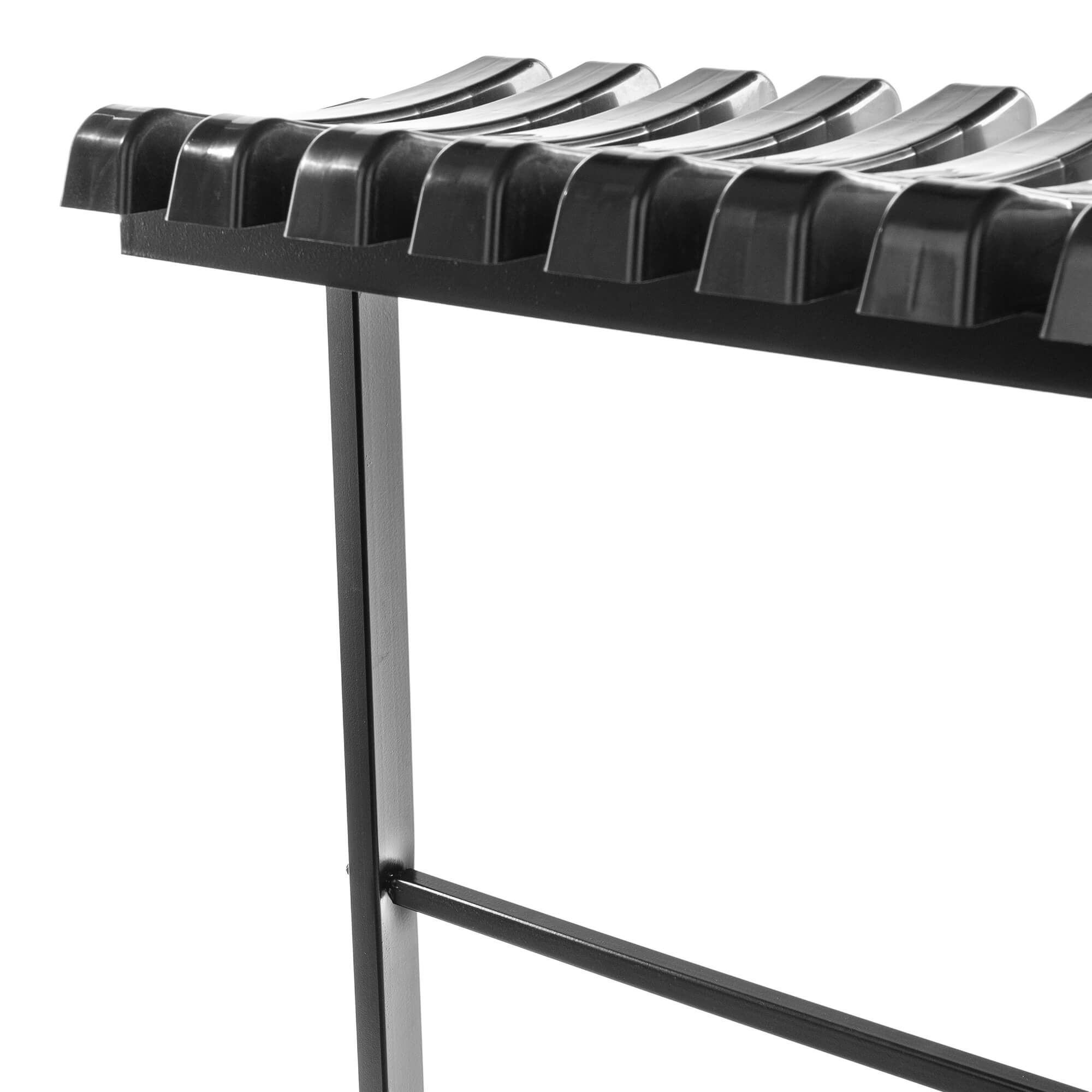 Ławka cmentarna składana Vernon 77x100cm czarna