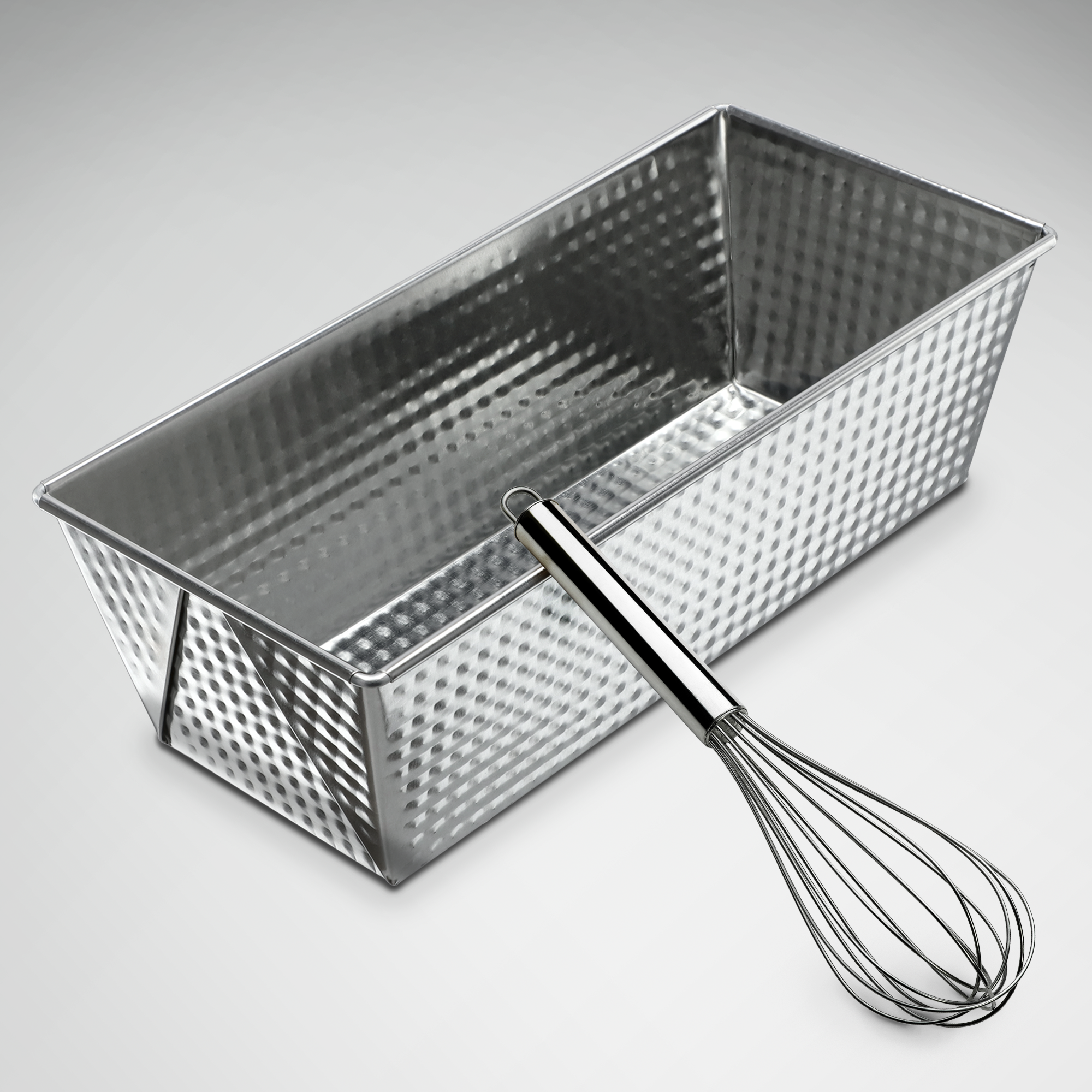 Zestaw keksówek kopertowych 20 + 25 + 30 + 35 cm, srebrna