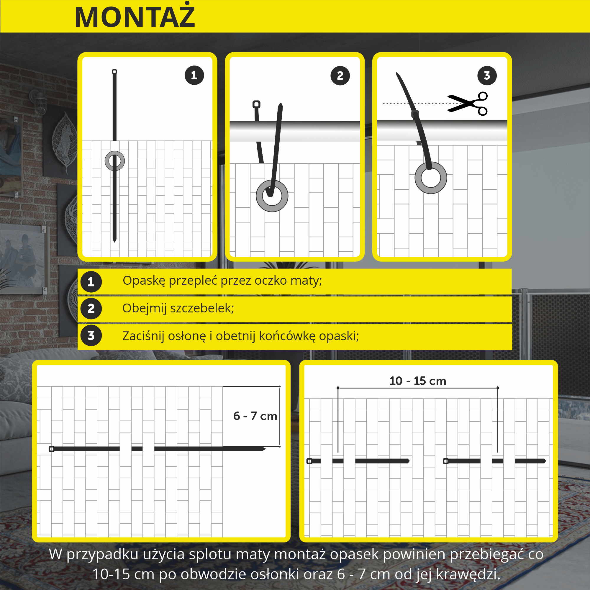 Osłona balkonowa 90 x 700 cm, czarna