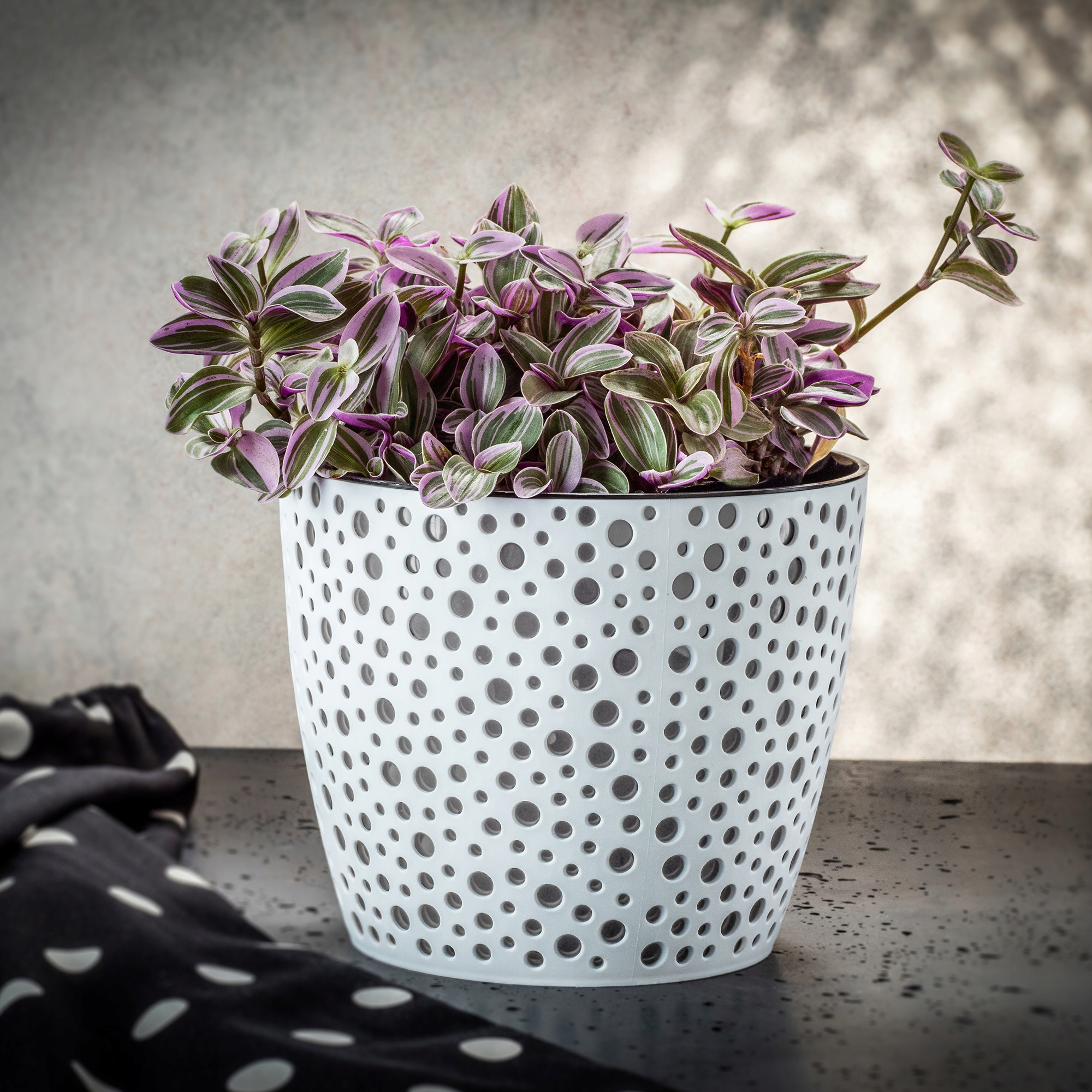 Doniczka na kwiaty Casini 19 cm, szara