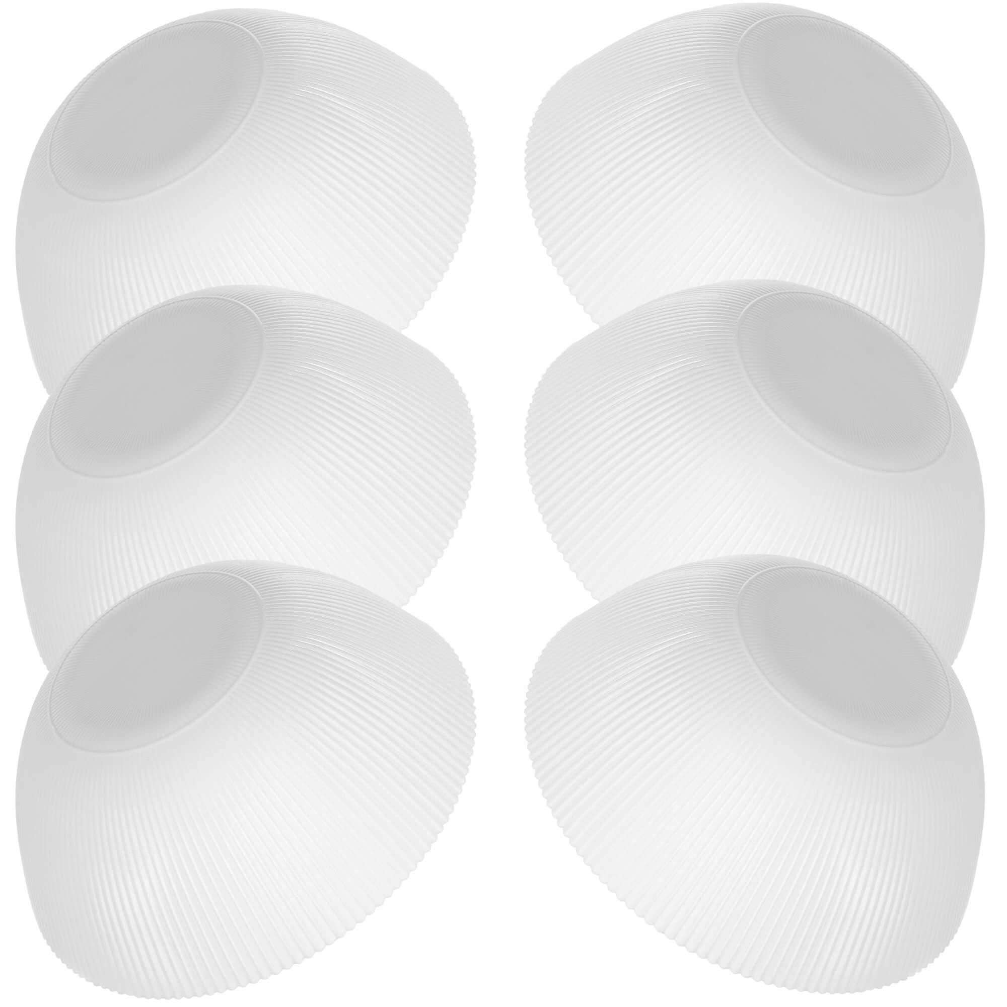 Salaterka szklana Regno 20.3 cm biała 6 szt.