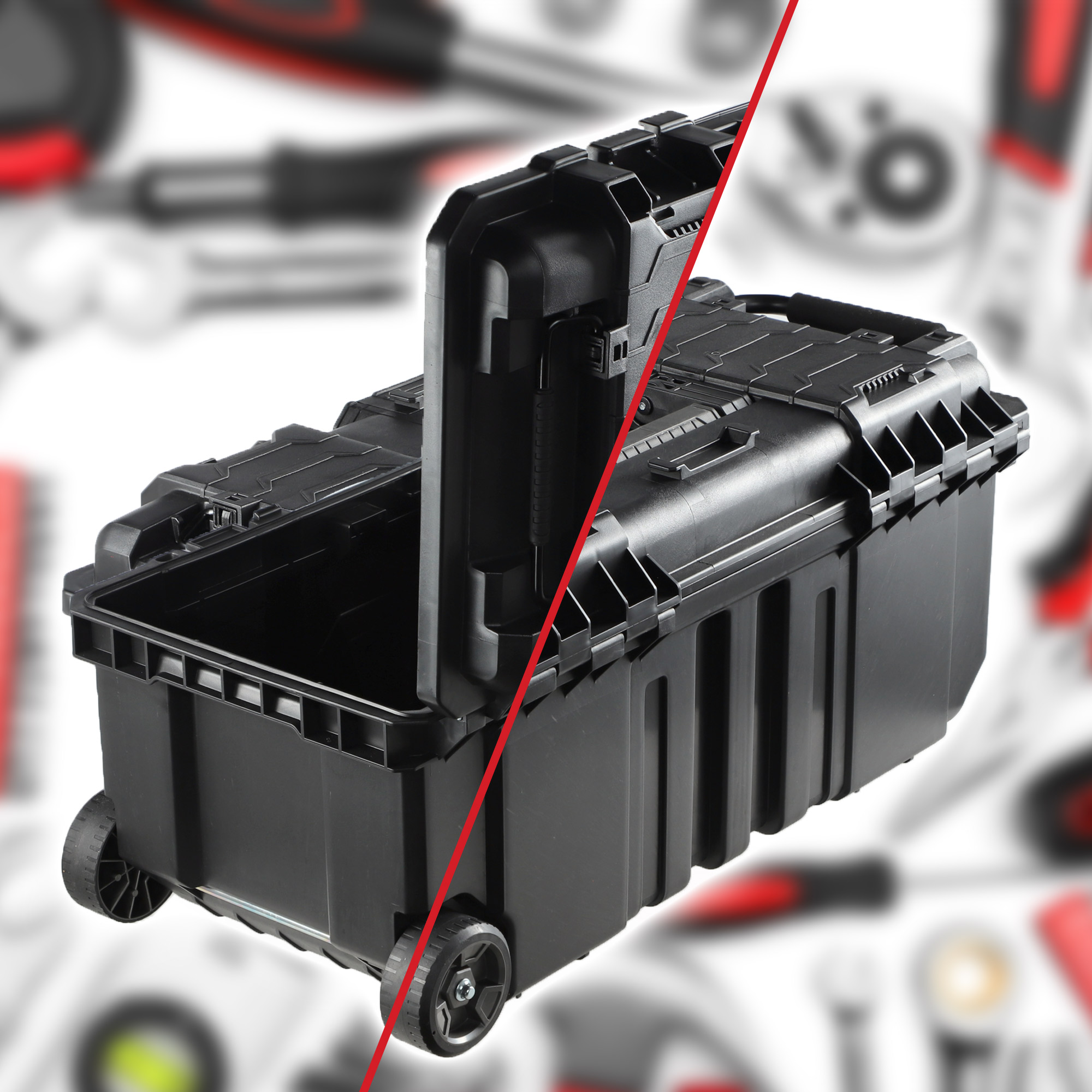 Skrzynka narzędziowa na kółkach Keter Gear czarna