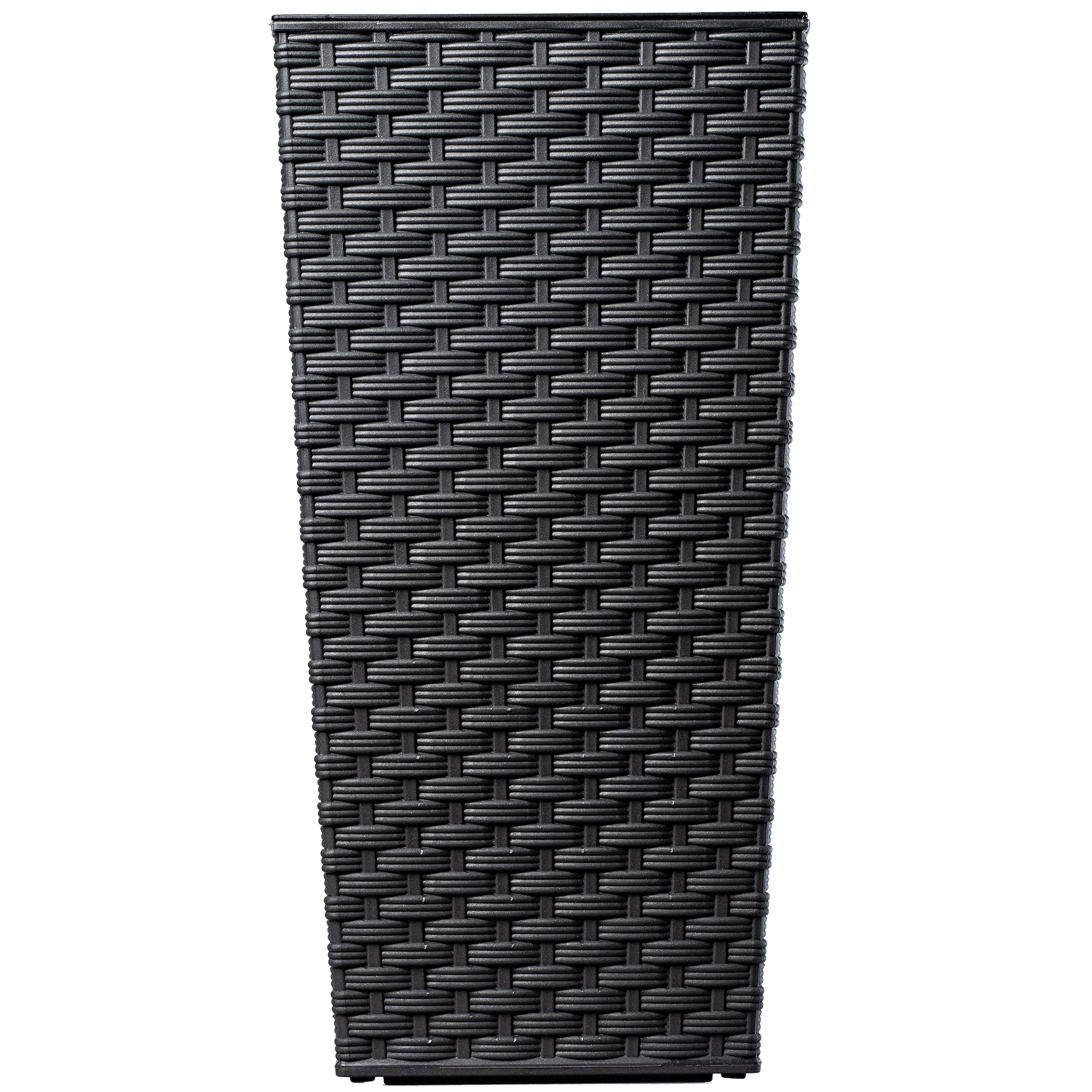 Donica z wkładem rattan Pesaro 19 cm, grafit