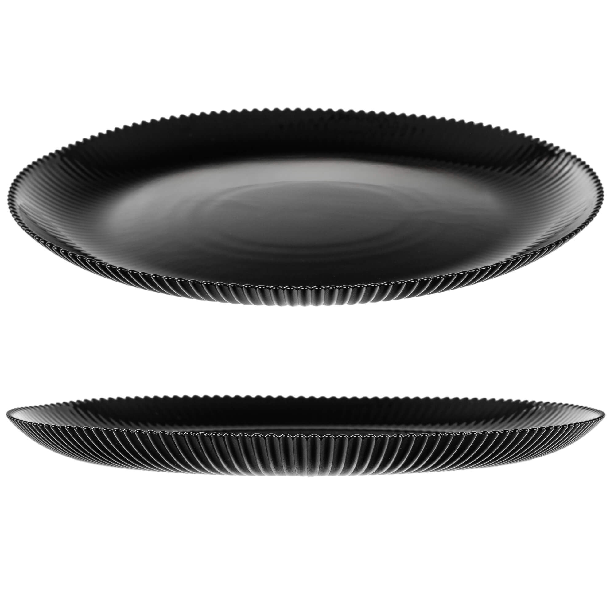 Talerz płytki Regno 26.5 cm czarny 1 szt.