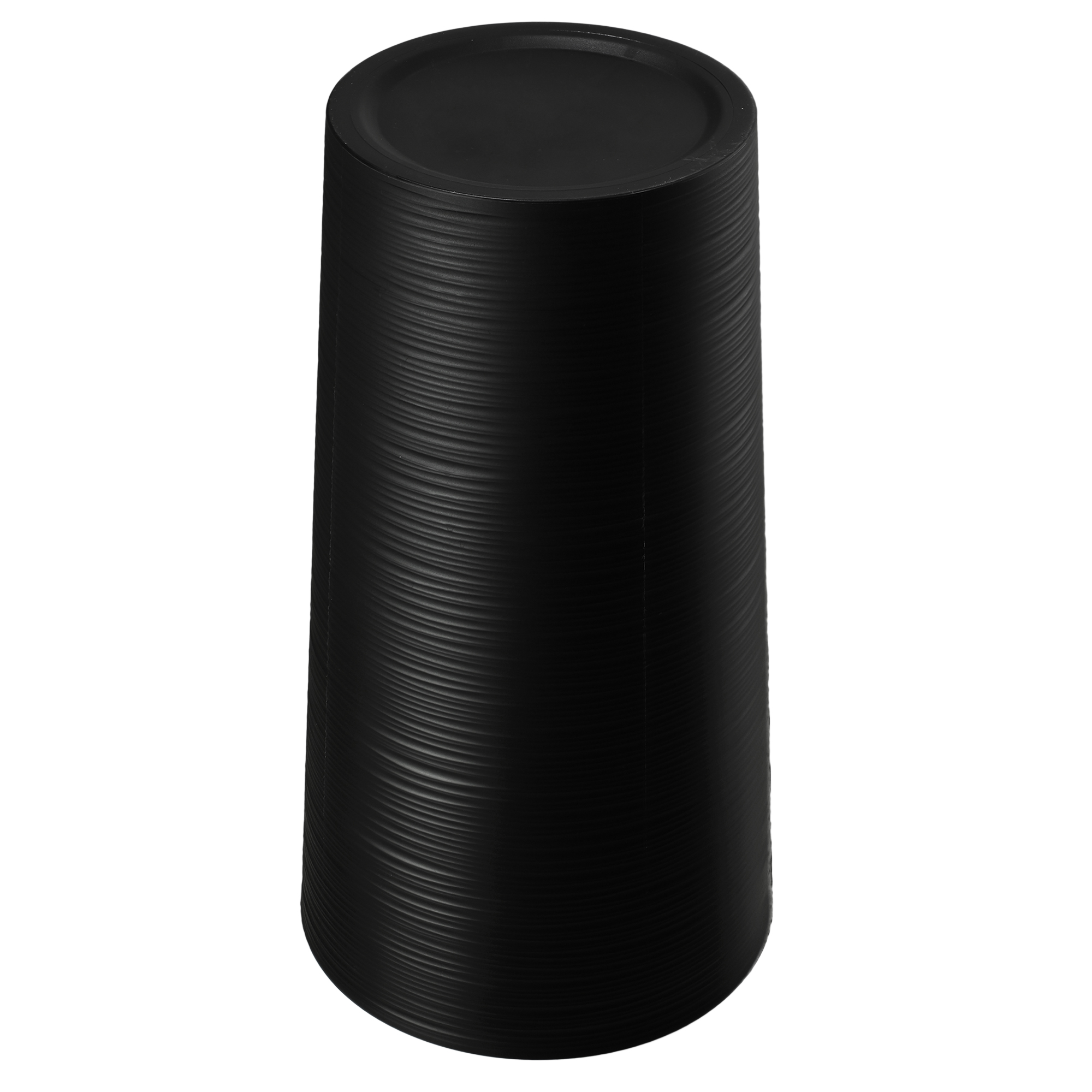 Donice na kwiaty Latina z wkładem czarny 19cm+25cm+30cm