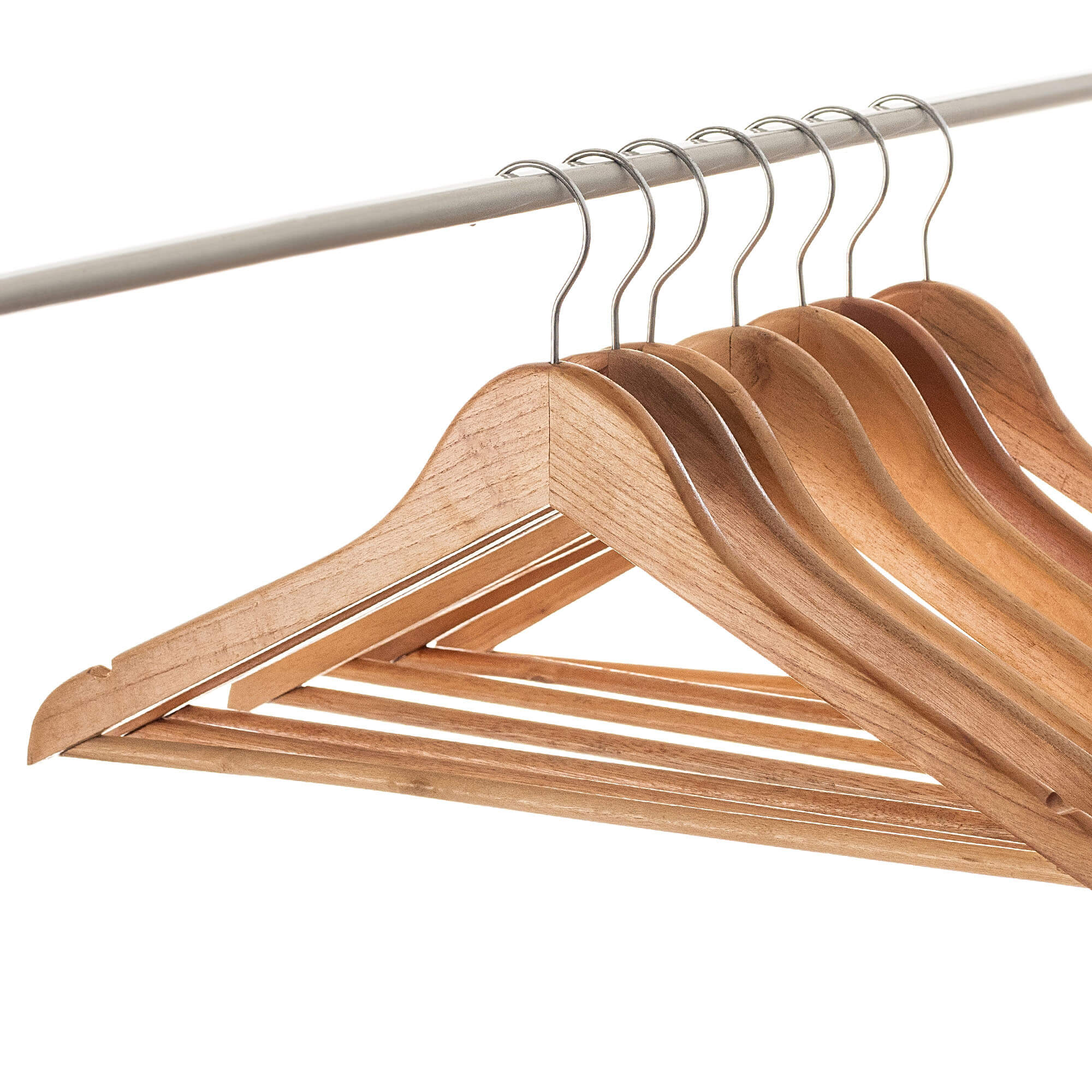 Wieszak drewniany na ubrania 3 szt.