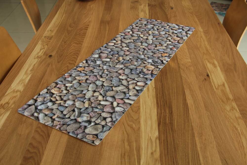 Bieżnik na stół Agello 94 x 32 cm, kamyki