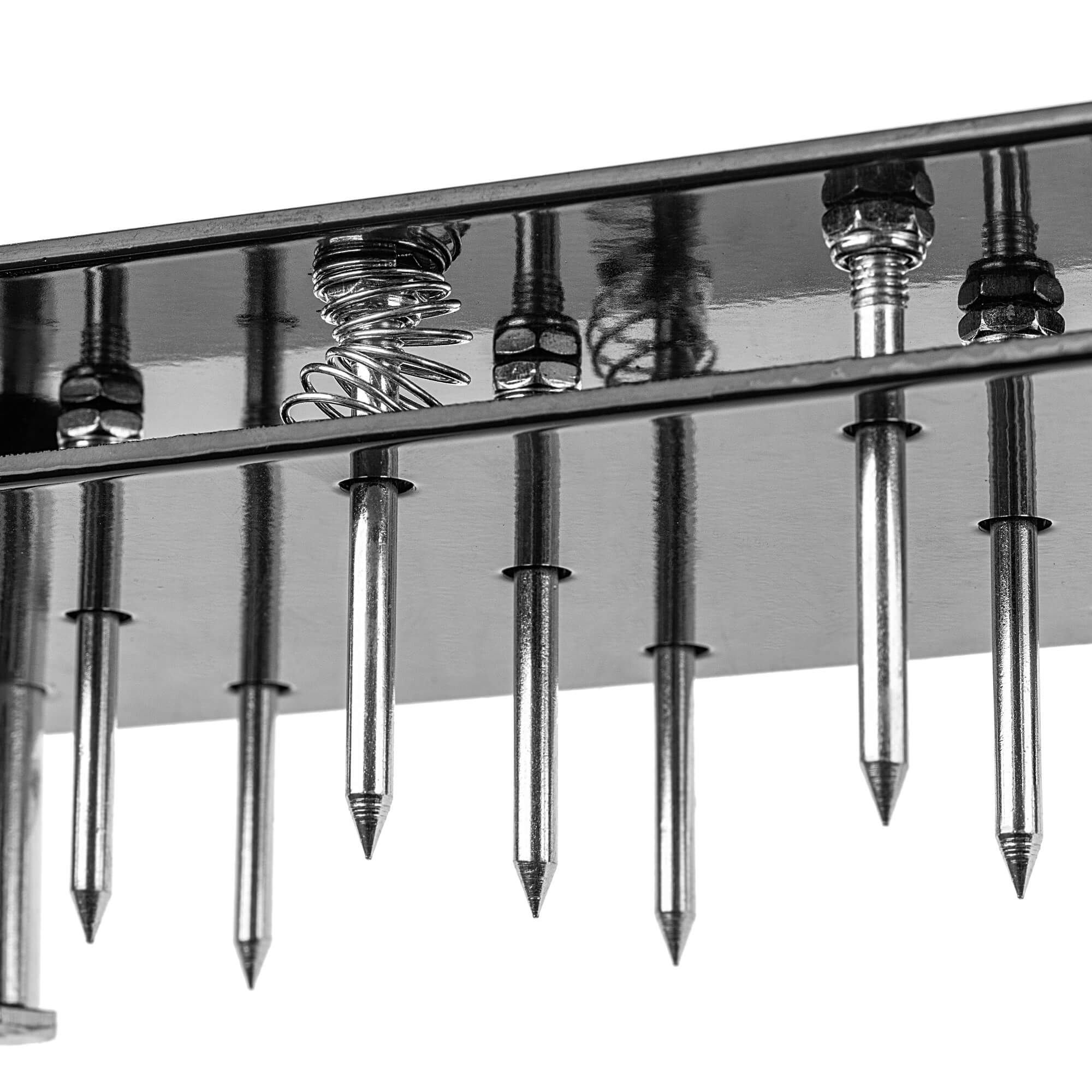Aerator ręczny sprężynowy Arce z żelaznymi kolcami 84-92 cm czarny
