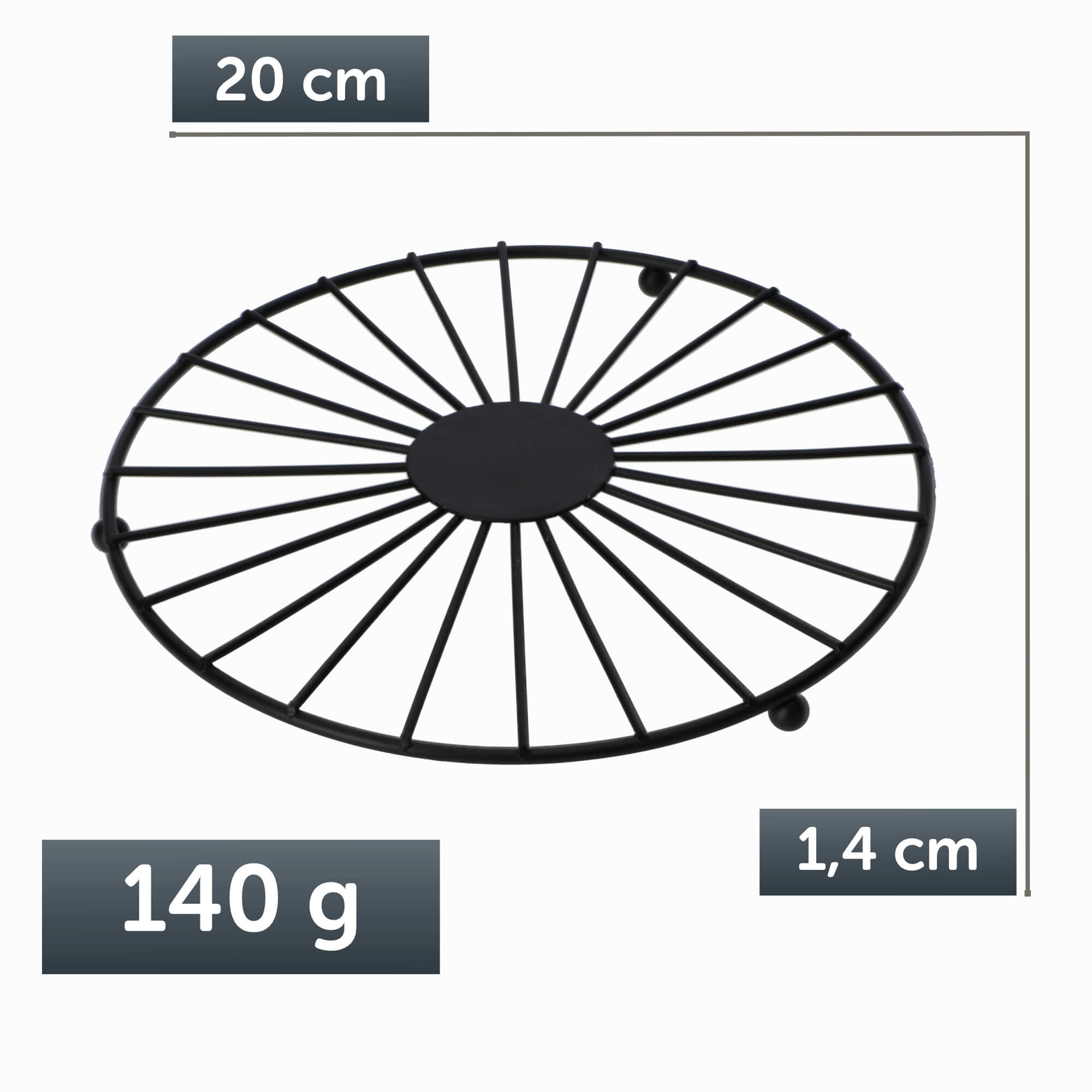 Podstawka metalowa pod naczynia 20 cm