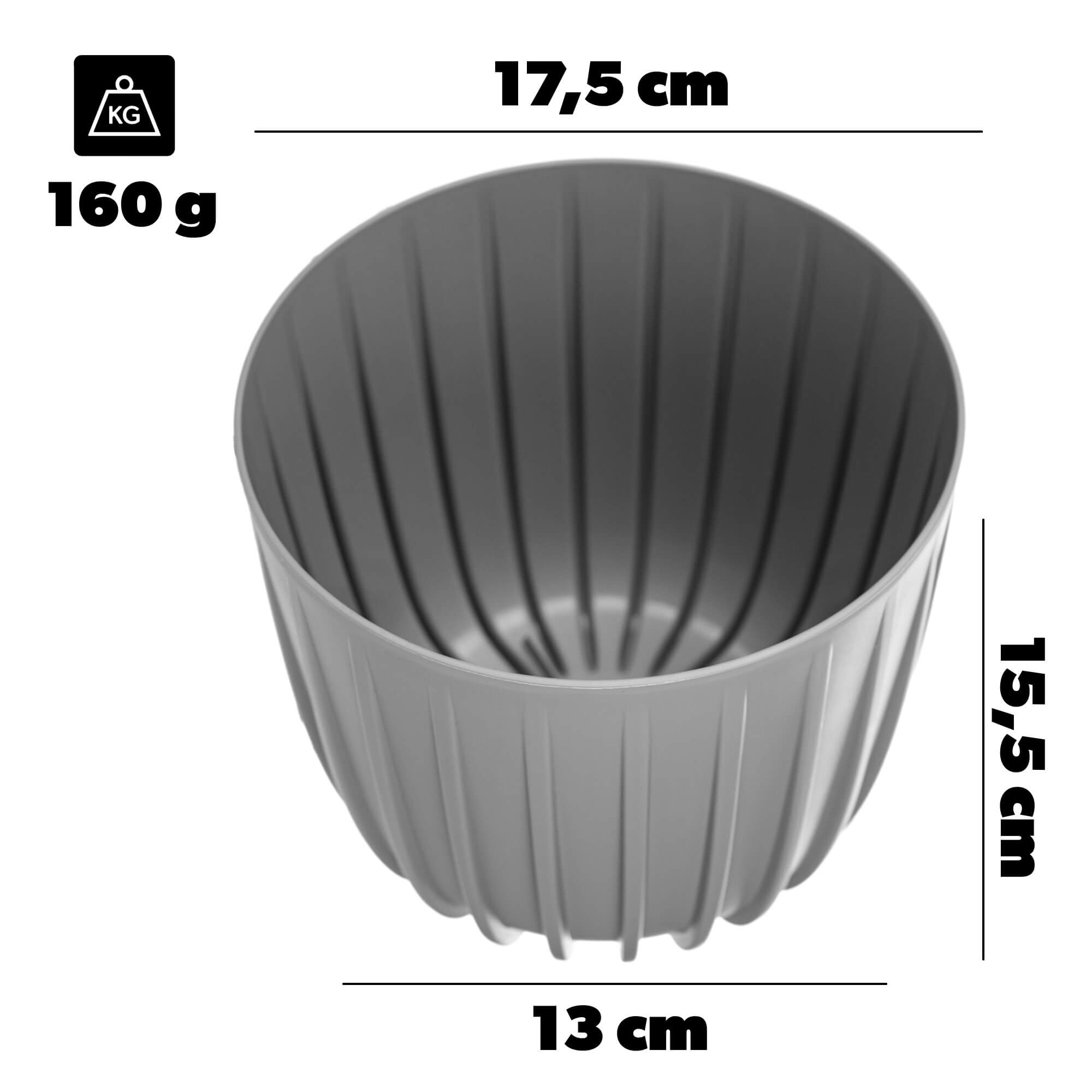 Osłonka Costa 17.5 cm szara
