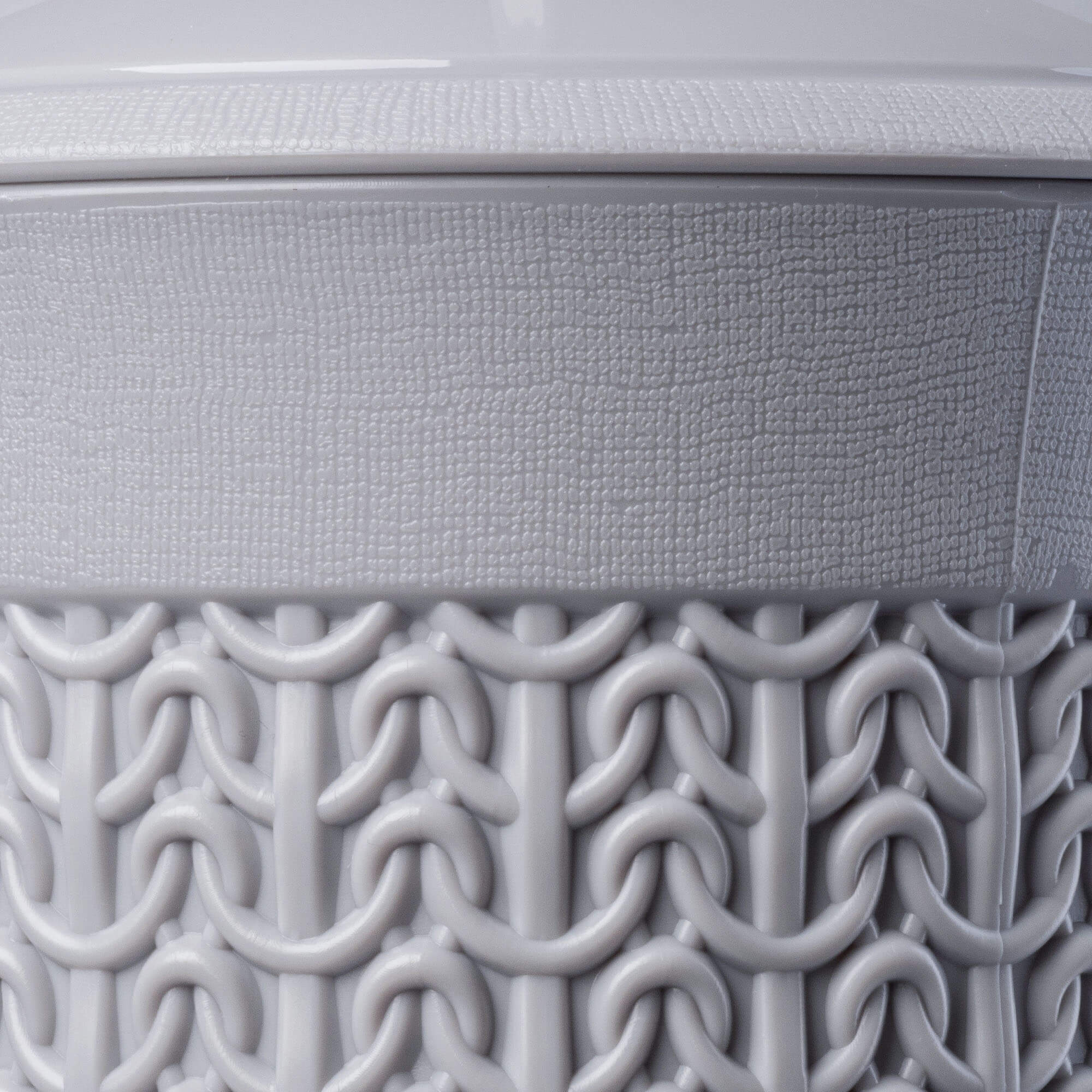 Szczotka do WC z pojemnikiem Linxe, 40 cm, szara