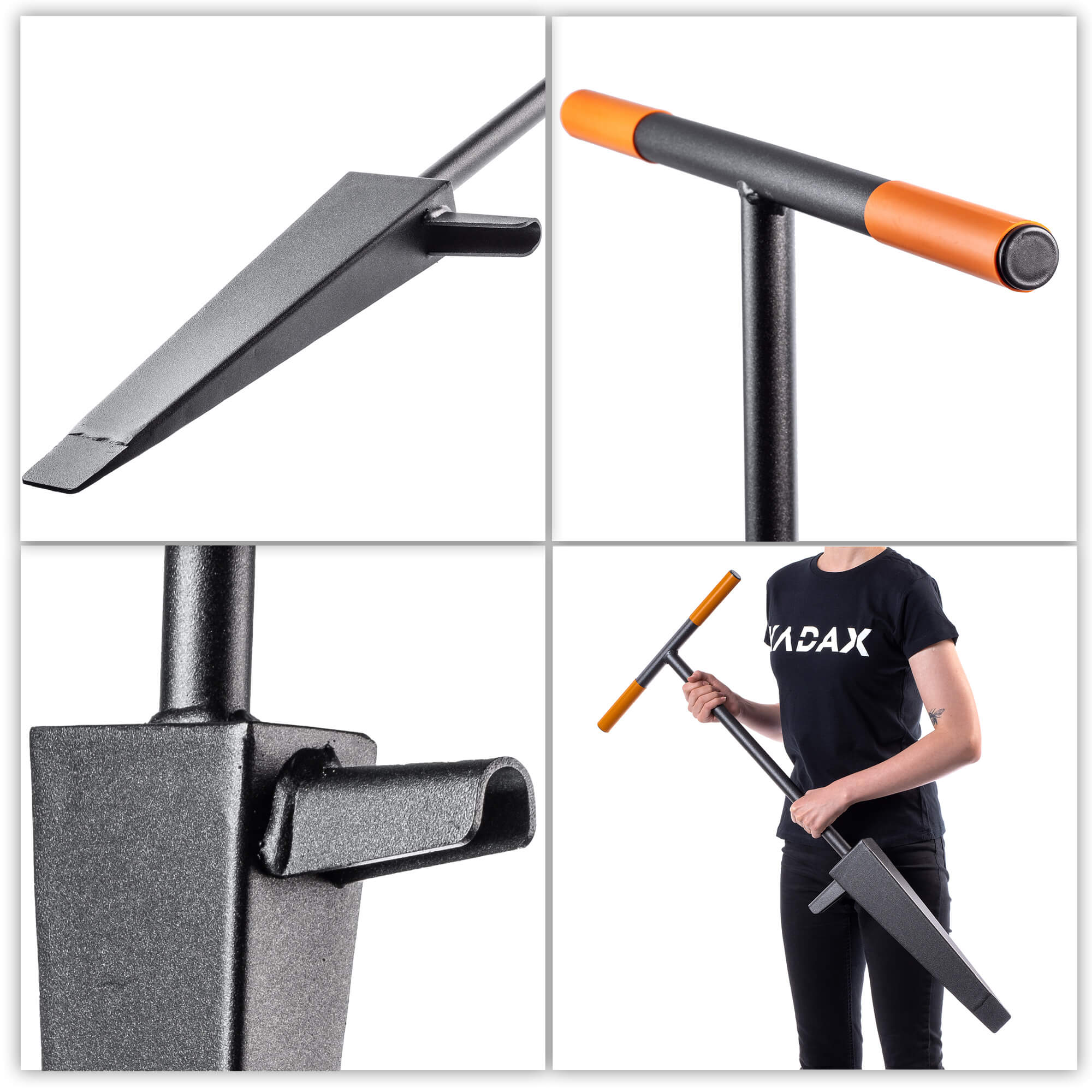 Kostur ze stopką 92 x 39 cm, grafit