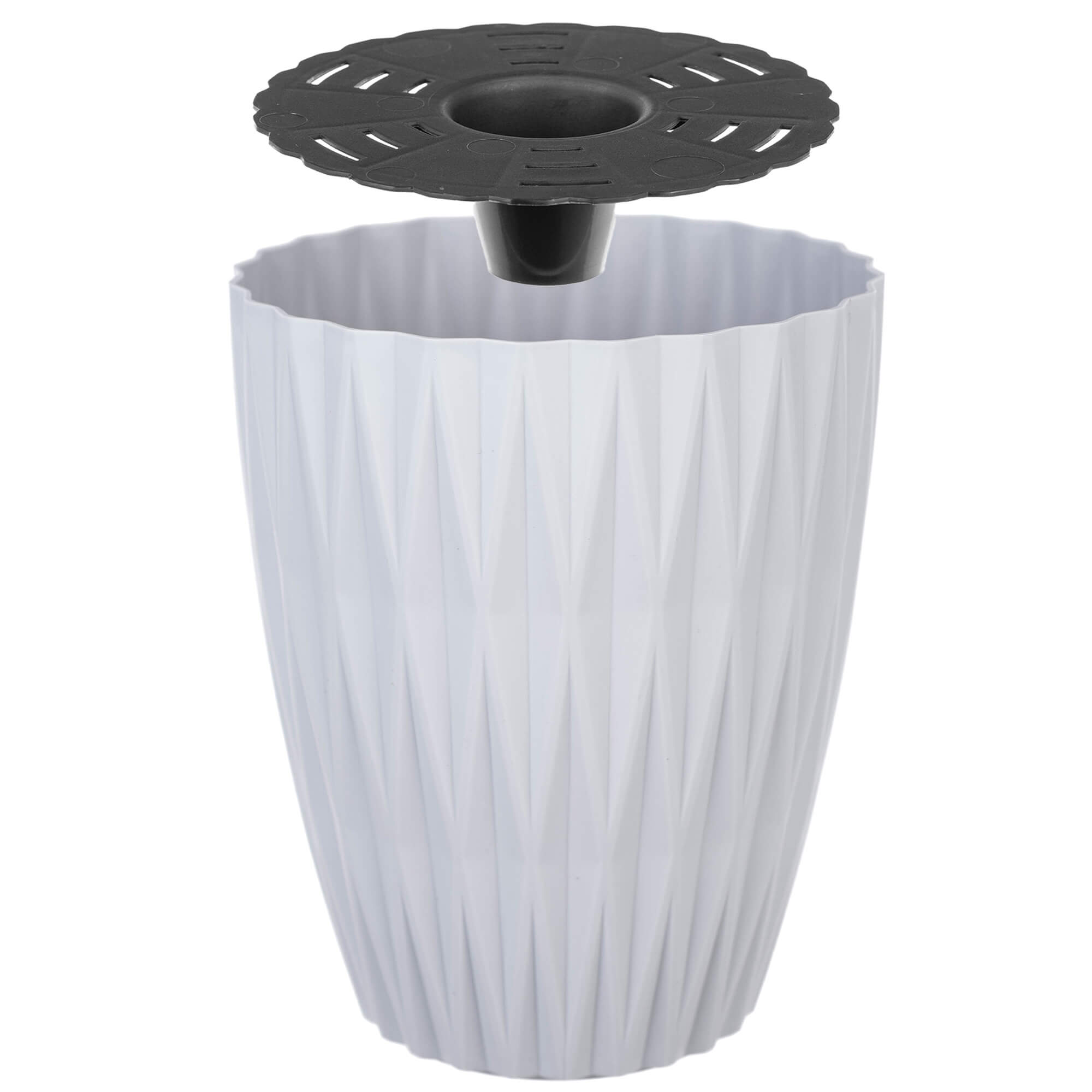 Doniczka z wkładką Terce 15 cm szara