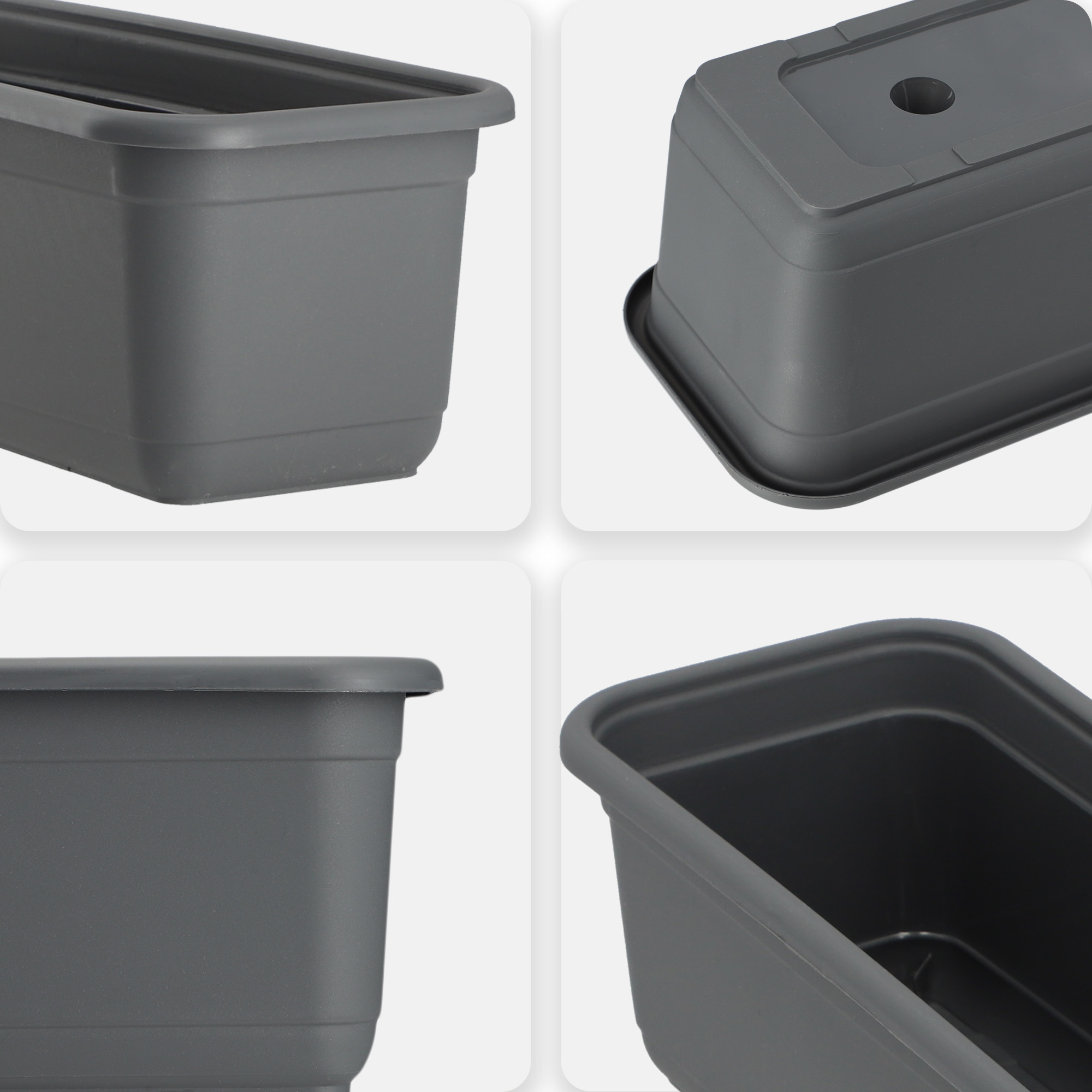 Skrzynka balkonowa Evron 80 cm, antracyt