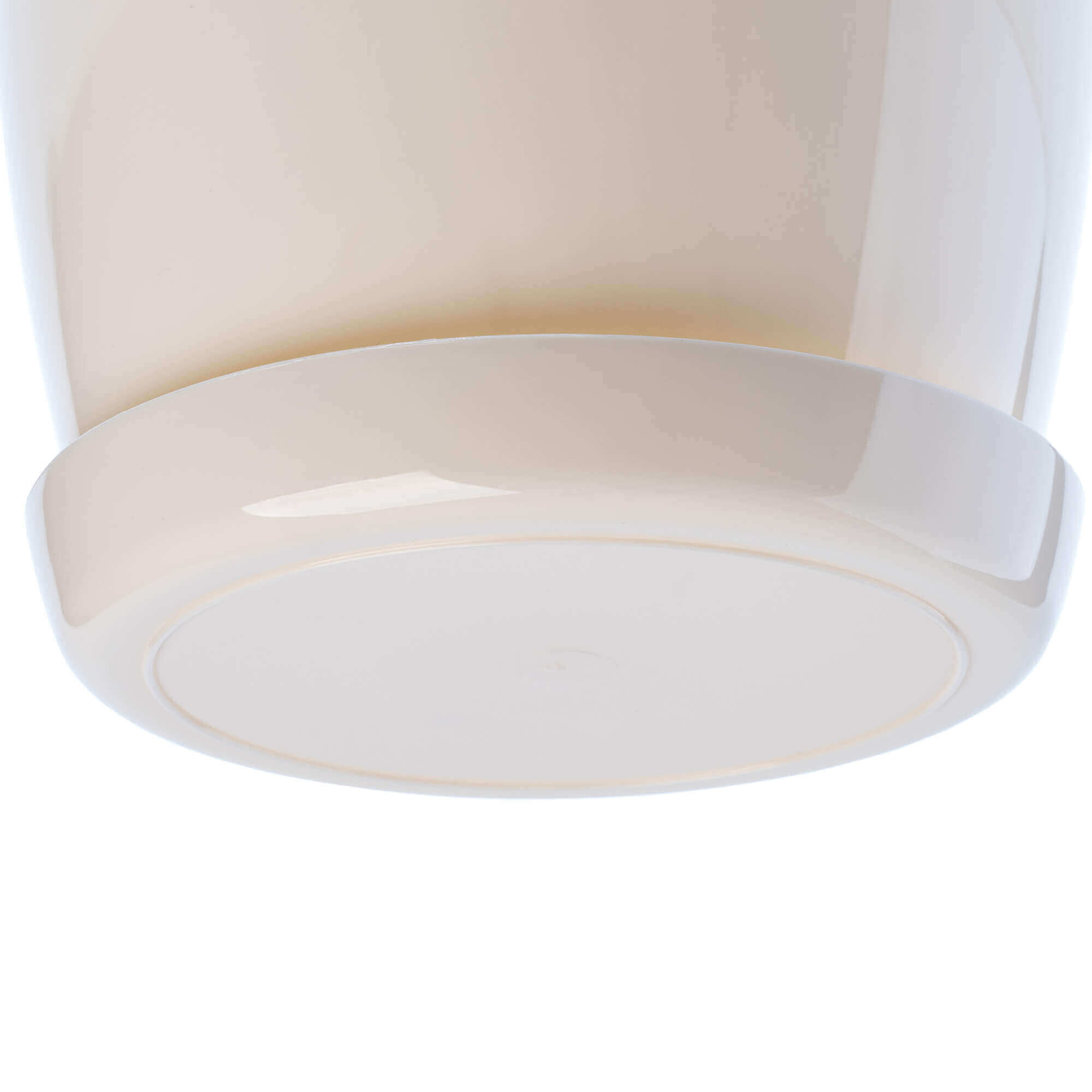 Doniczka Agen z podstawką 14 cm, kremowa