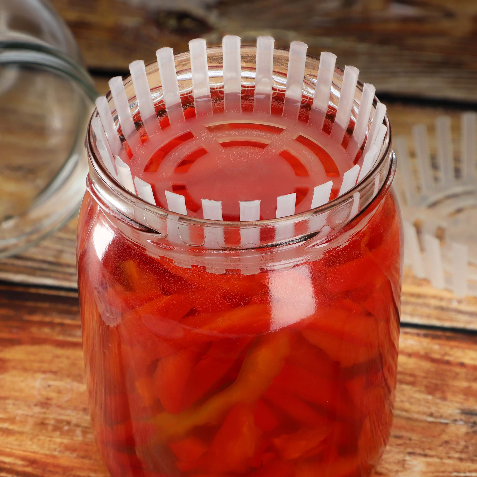 Dociski słoikowe Altedo szare fi 82mm, 36szt