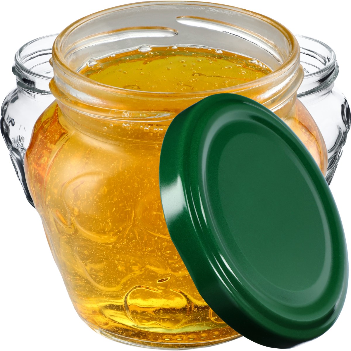 Słoiki Kemi 200ml 50szt 66mm + wieczka zielone