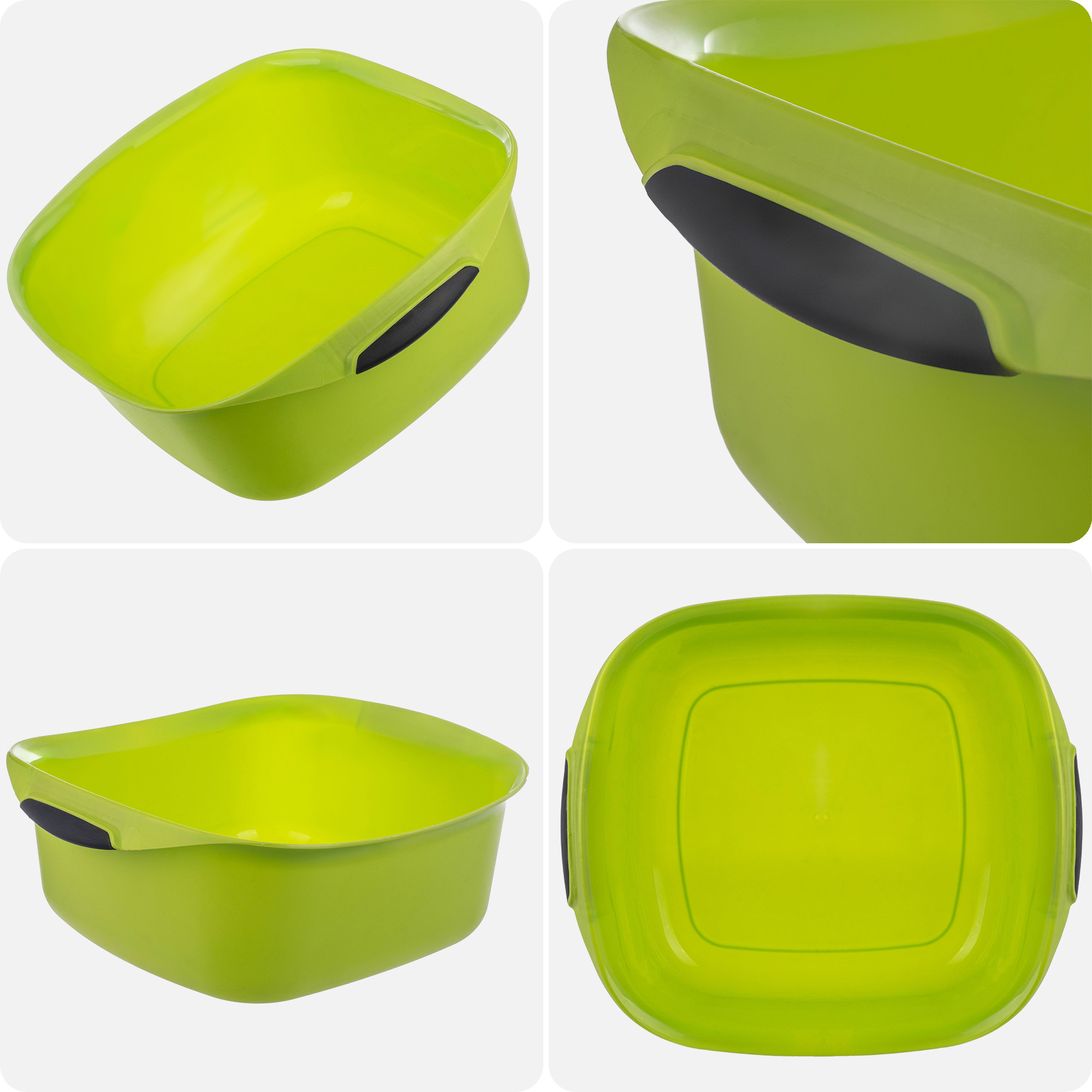 Miednica plastikowa z uchwytami Curver 10L, zielona
