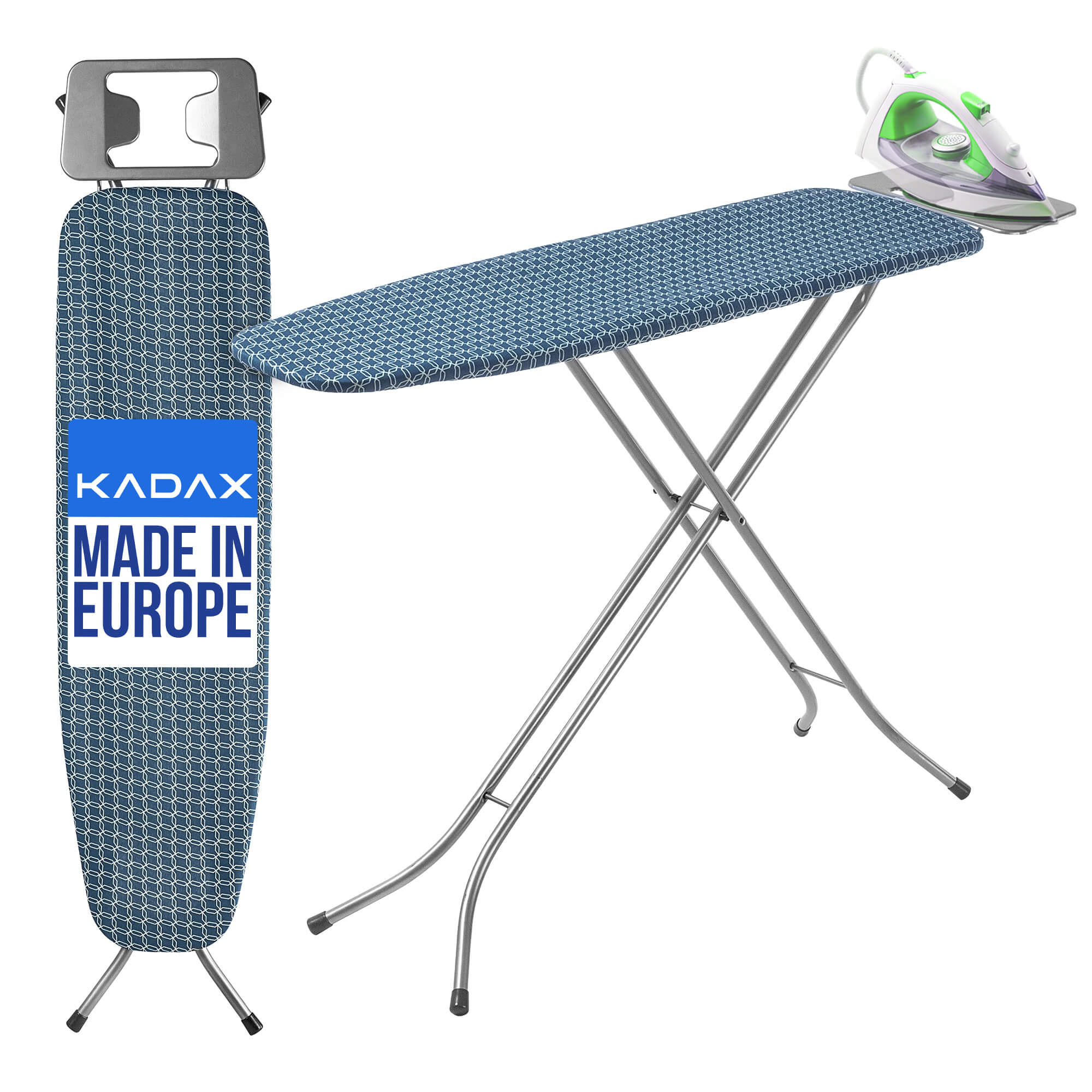 Deska do prasowania Fiorana 110x30 cm niebieska