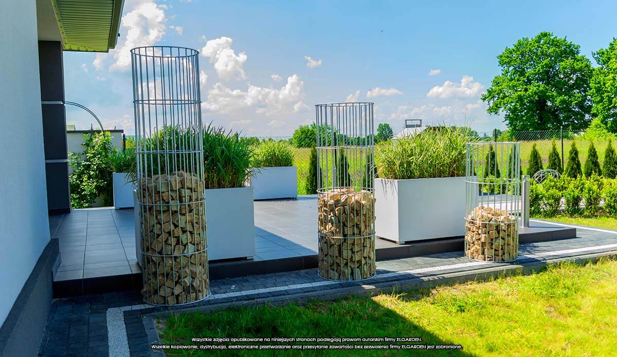 Pergola ogrodowa słup Kanny 120 x 29 cm, srebrna