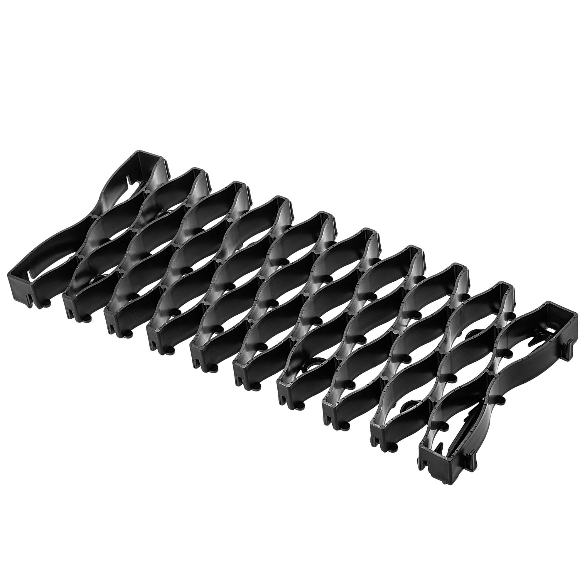 Kratka trawnikowa Montaron pod roboty koszące 47 x 20 cm czarna 4 szt.
