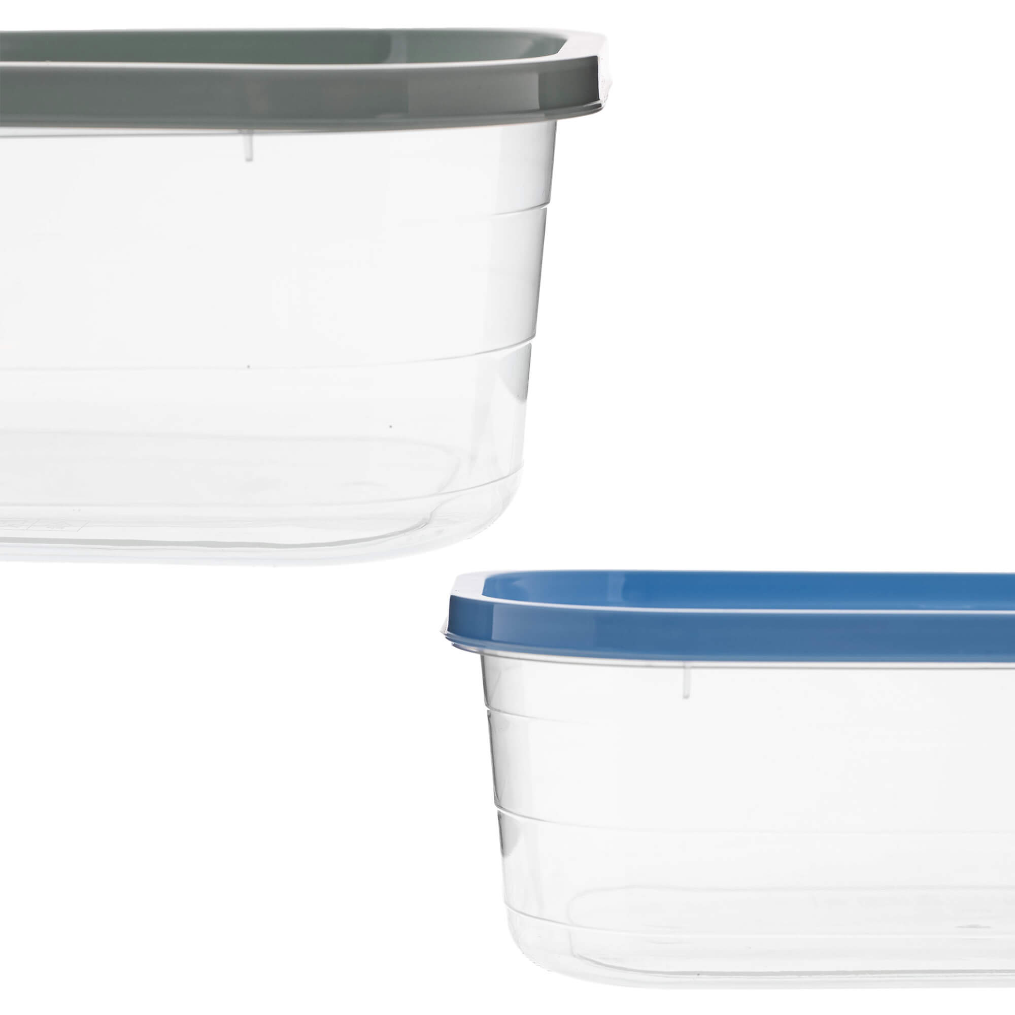 Pojemniki na żywność Reus kwadratowe 5szt, niebieskie