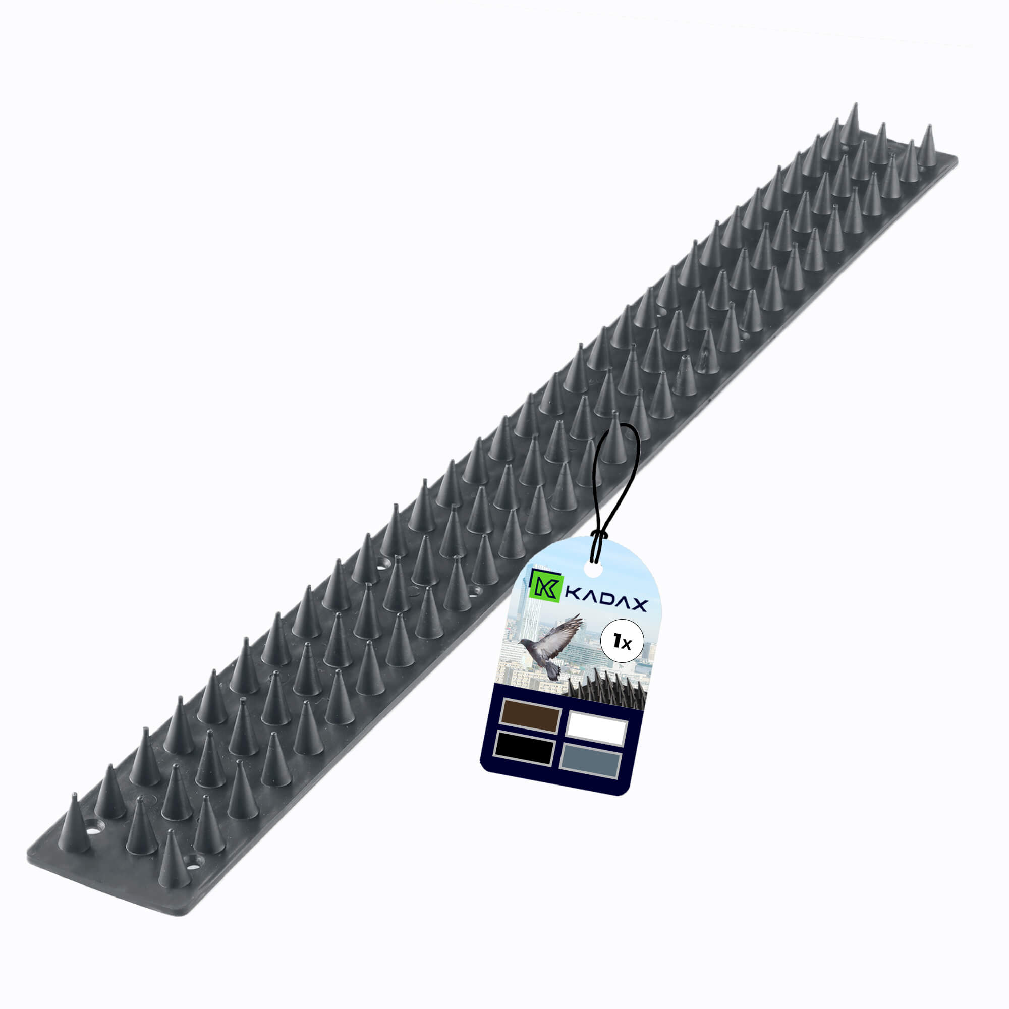 Plastikowe kolce Tosta przeciw ptakom 50 cm szare 1 szt.