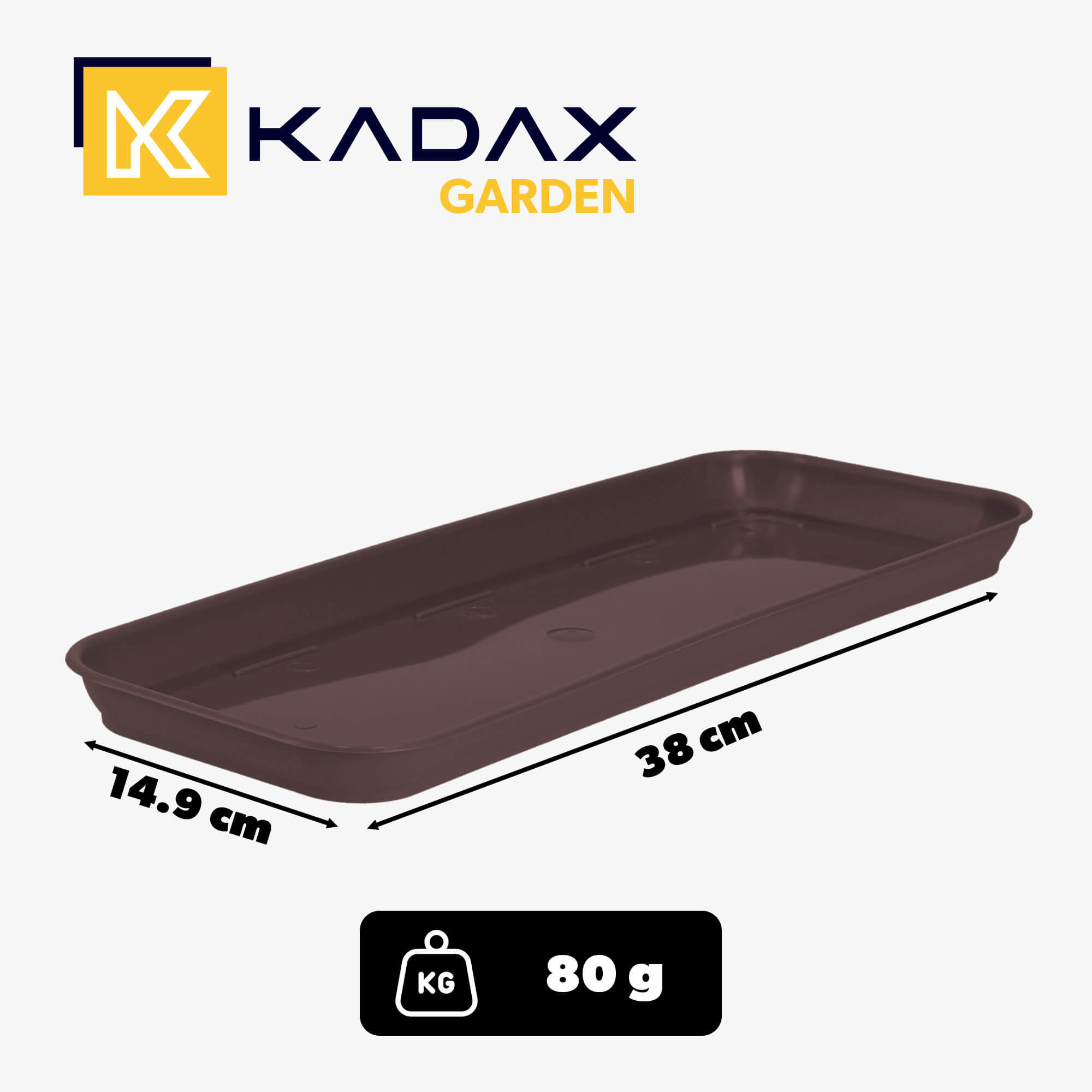 Podstawka pod skrzynkę Evron 40 cm, brązowa mat