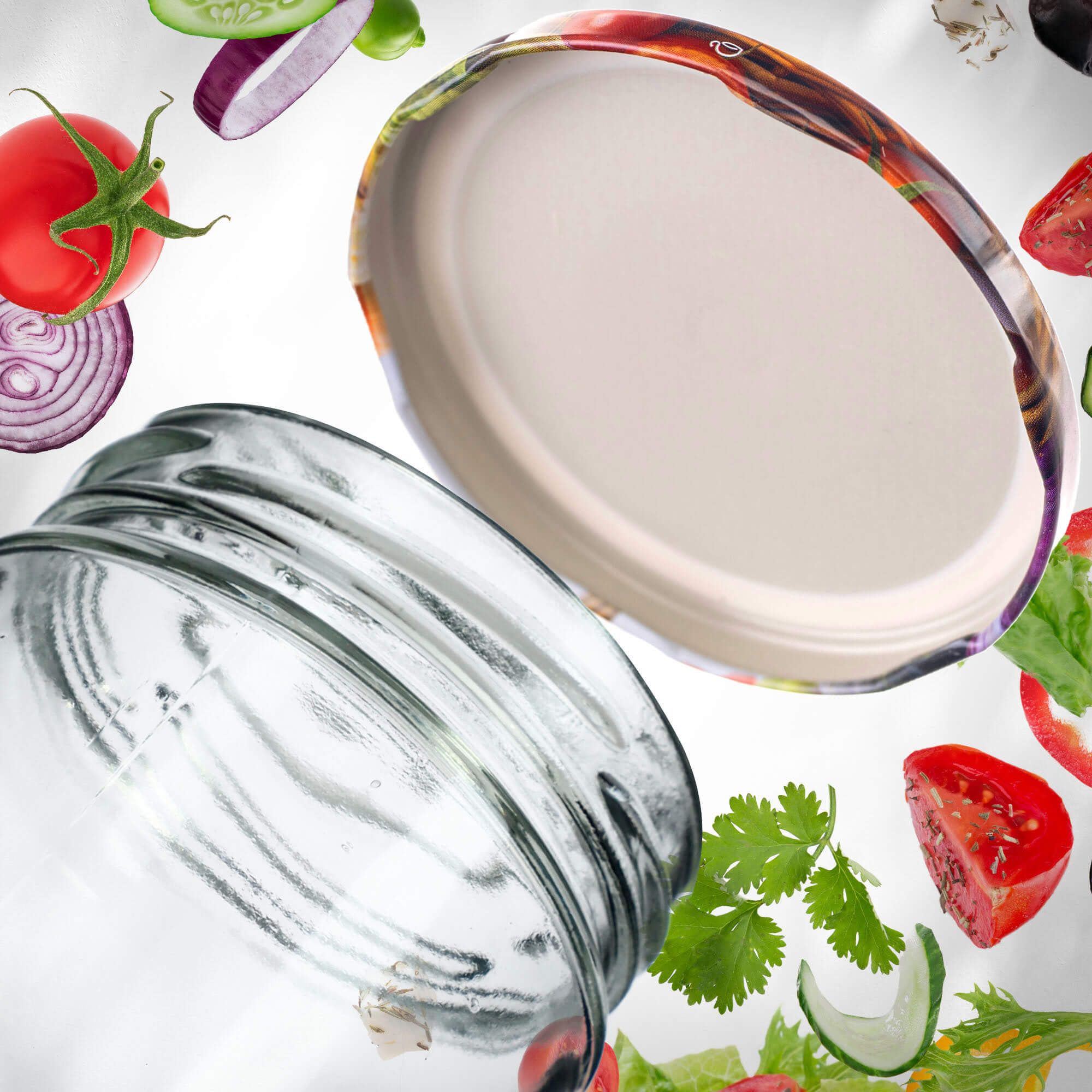 Słoiki na przetwory Denia 250ml 50szt 82mm + wieczko "Papryka"