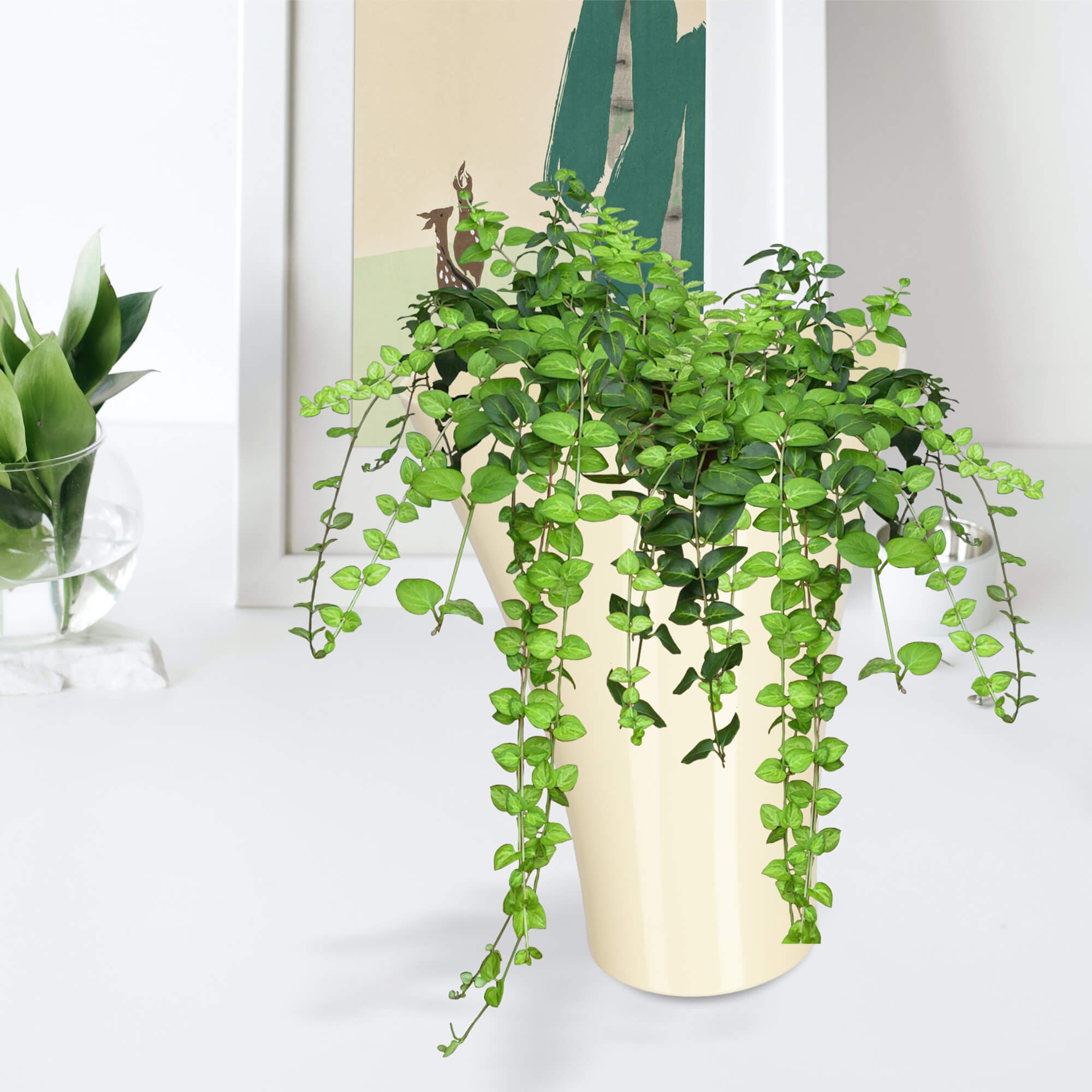 Doniczka na kwiaty Meria 17 cm, ekri