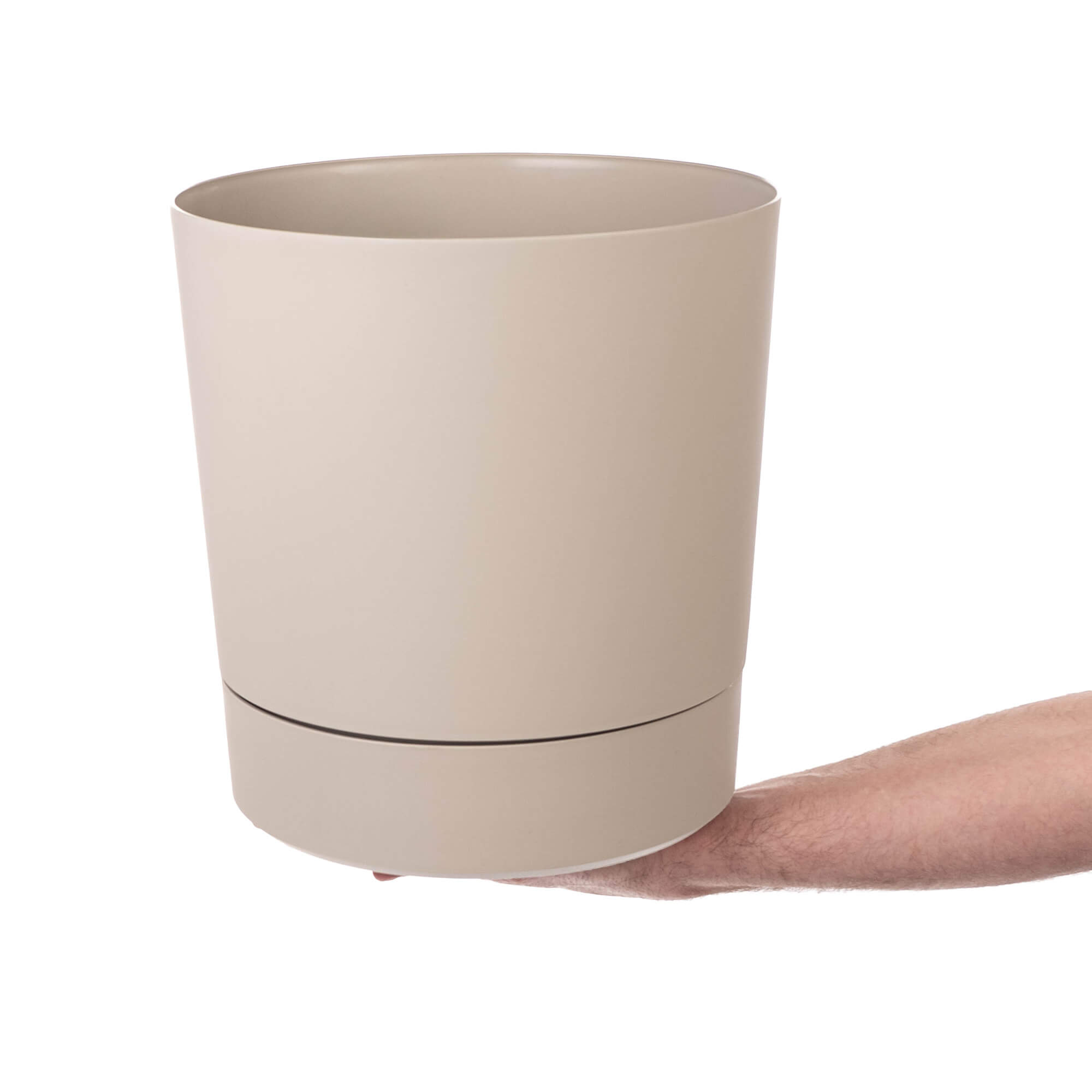 Donica z podstawką Verri 27.5 cm beżowa