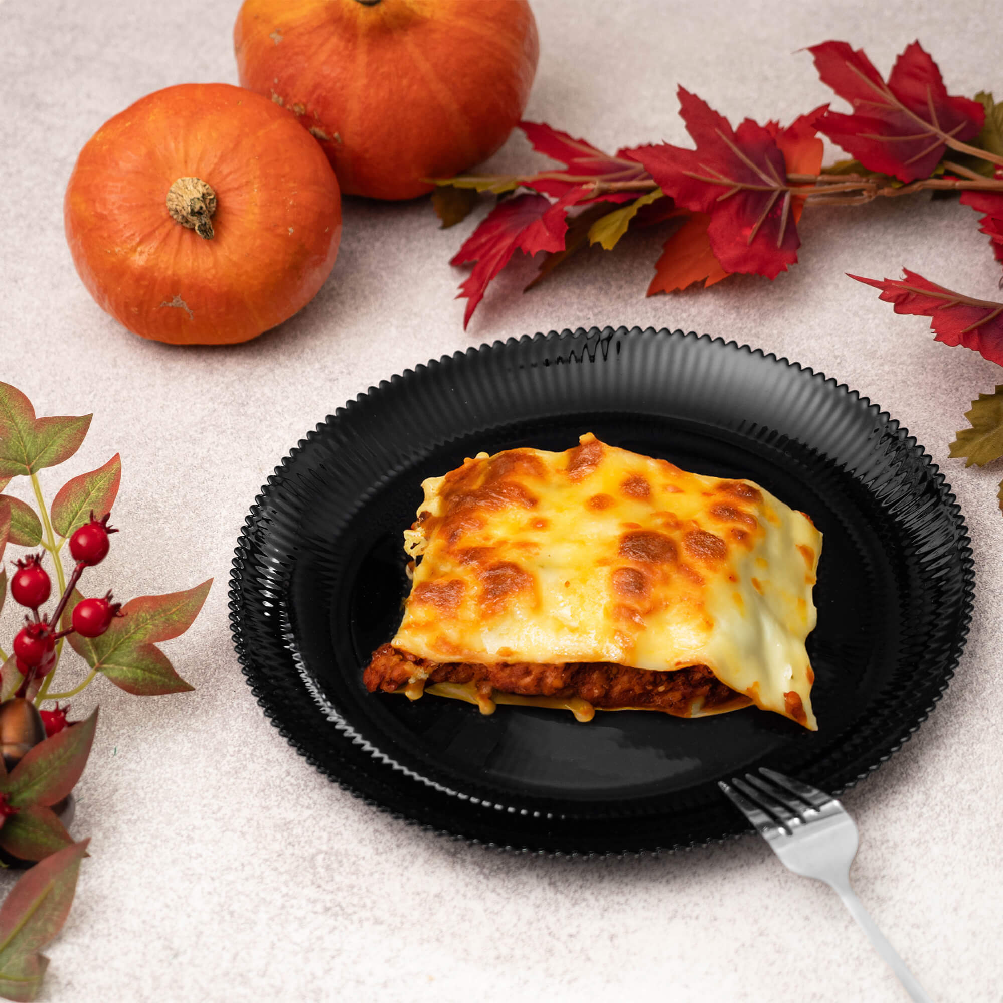 Talerz płytki Regno 26.5 cm czarny 1 szt.