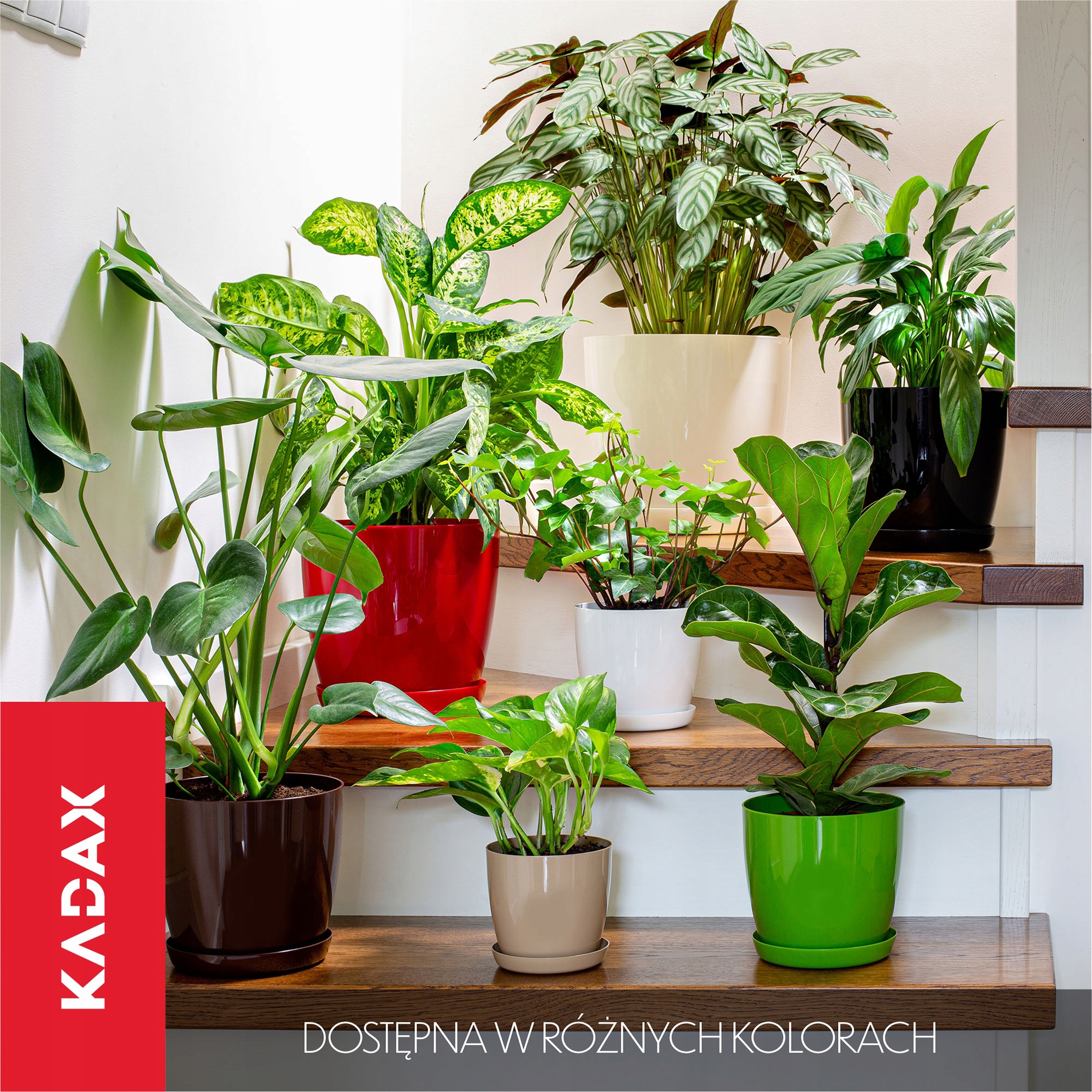 Doniczka na kwiaty z podstawką 23 cm, żółta