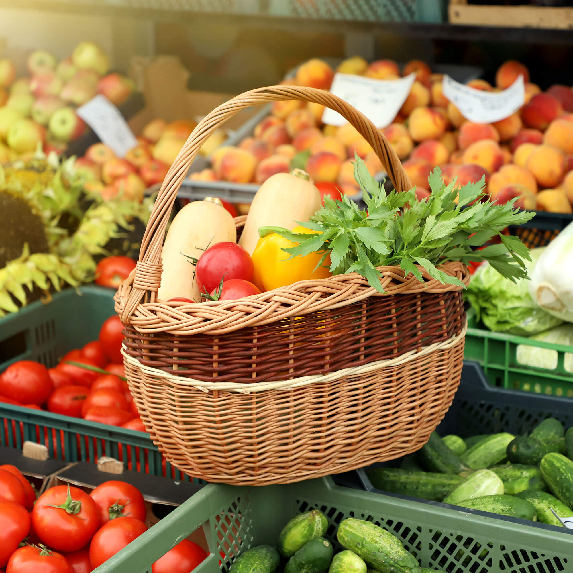 Kosz wiklinowy Anfo 43 x 30 cm, naturalny