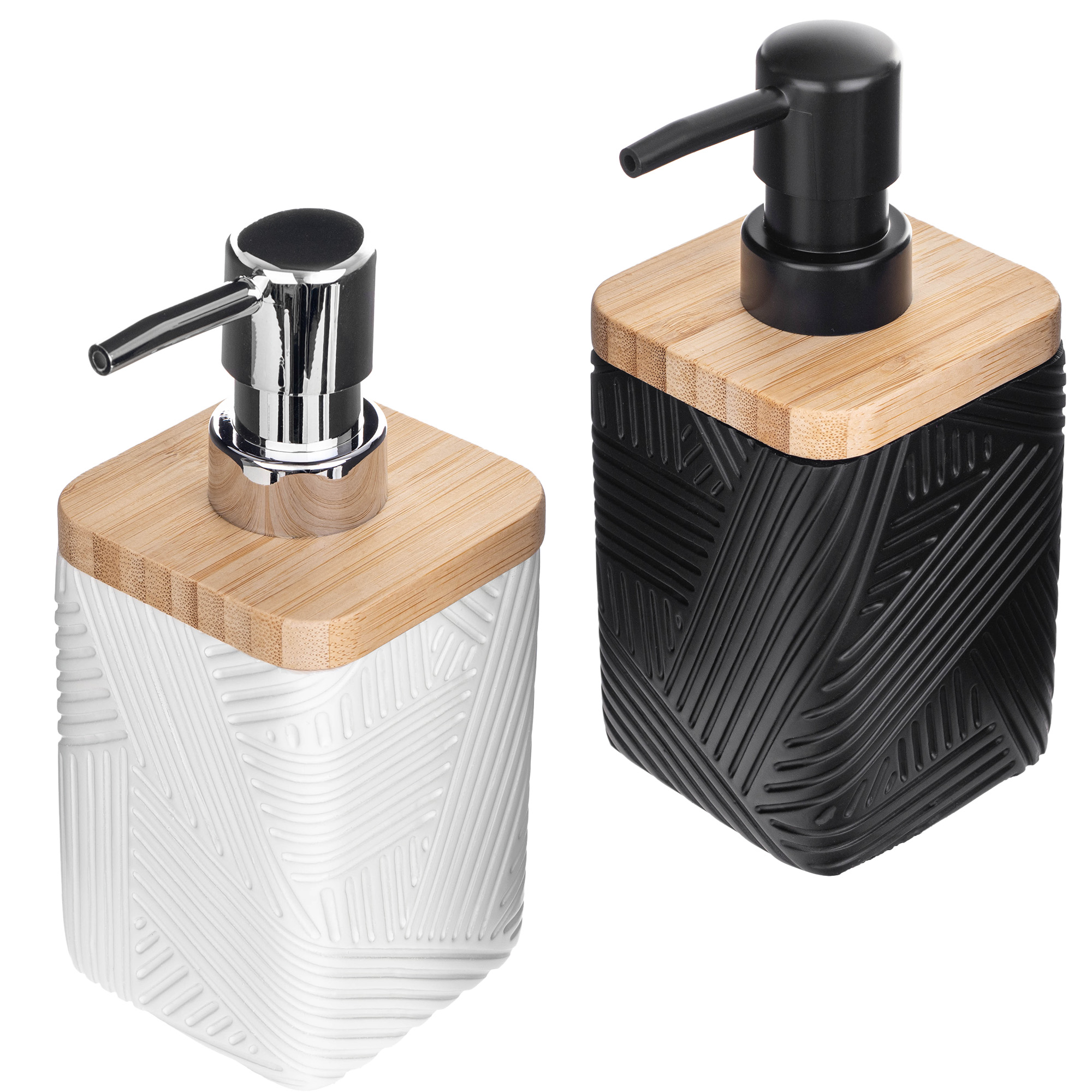 Dozownik na mydło Lunel kwadratowy czarny