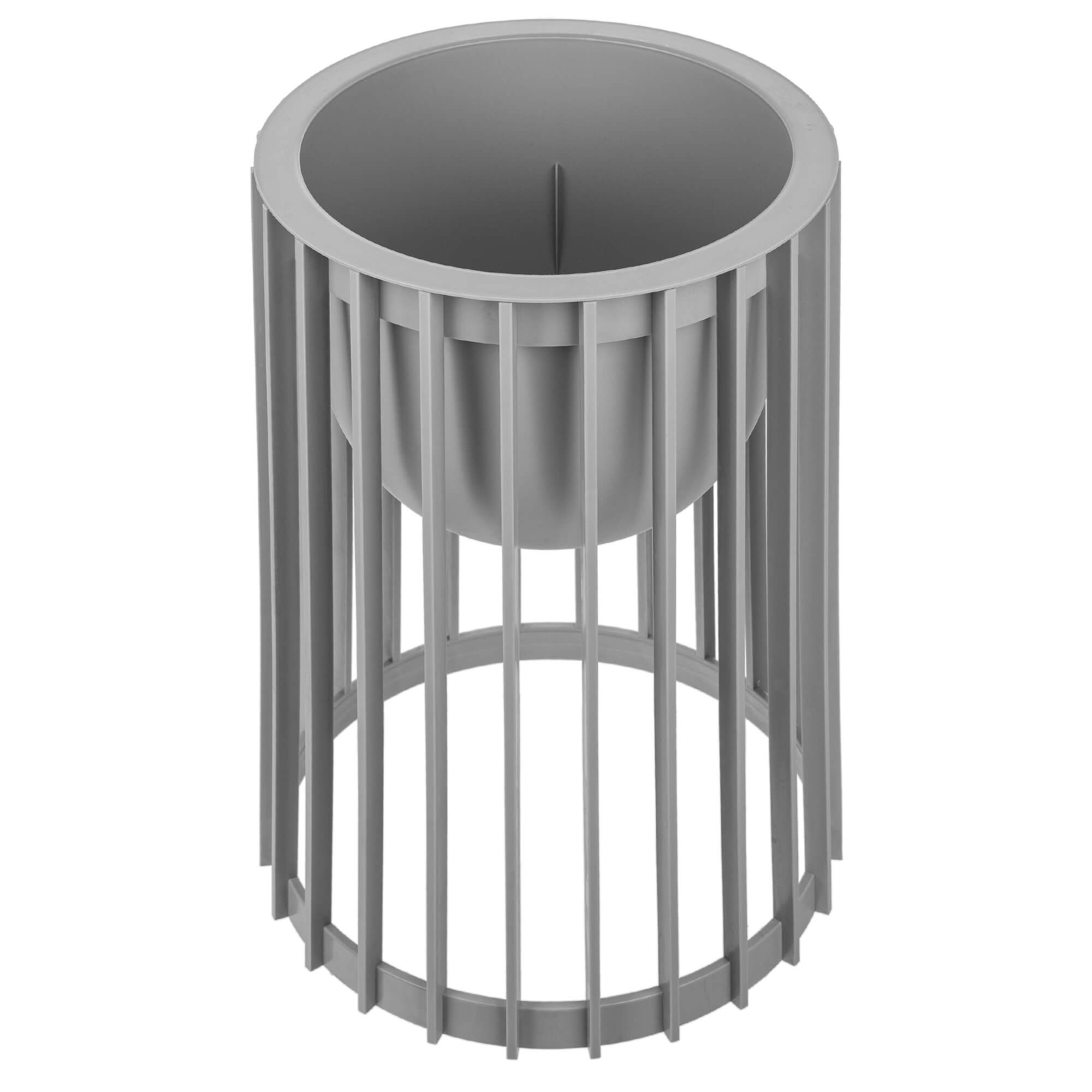 Kwietnik dwustronny Aytre 54 cm platynowy + wkład
