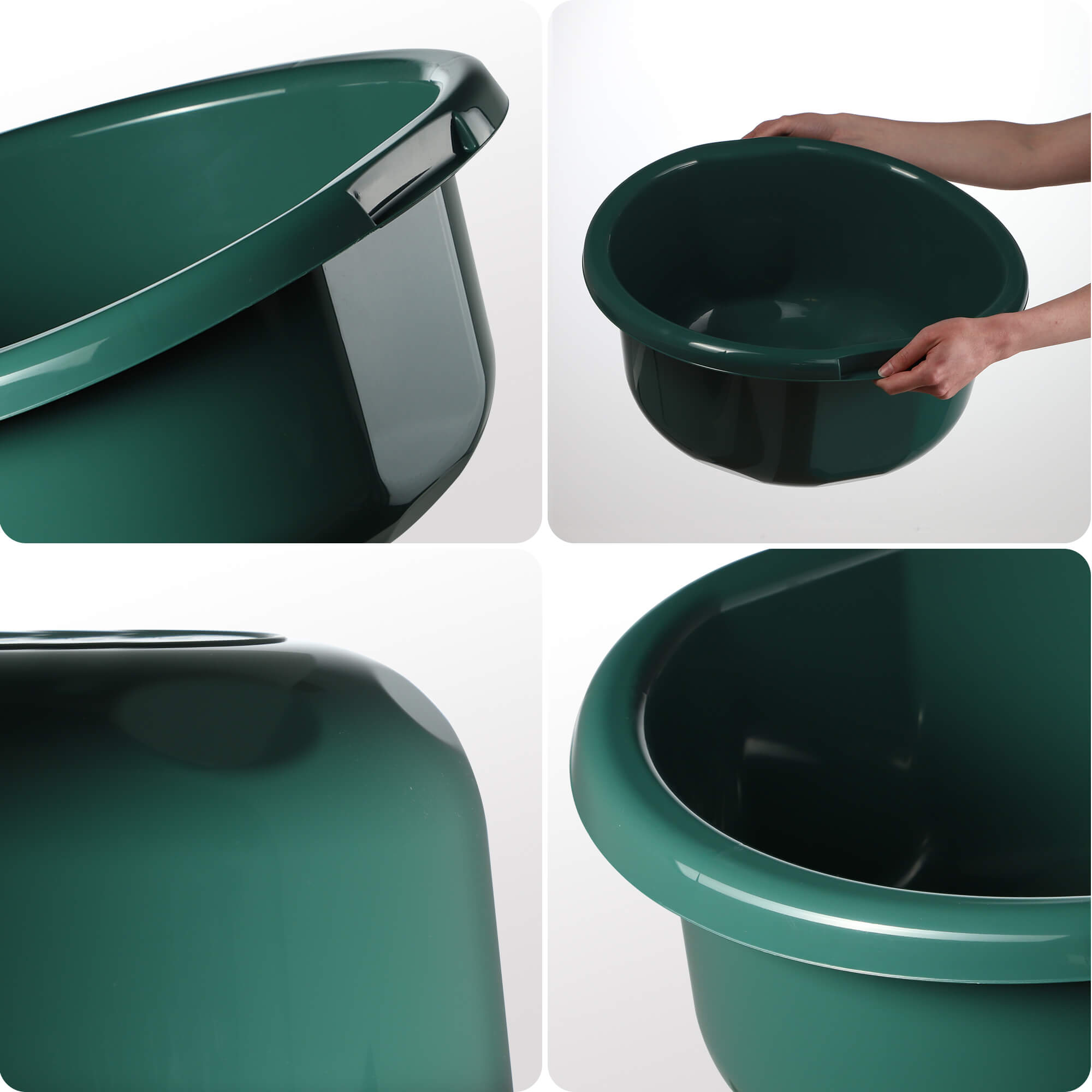 Miska łazienkowa z uszami Lari 25L zielona