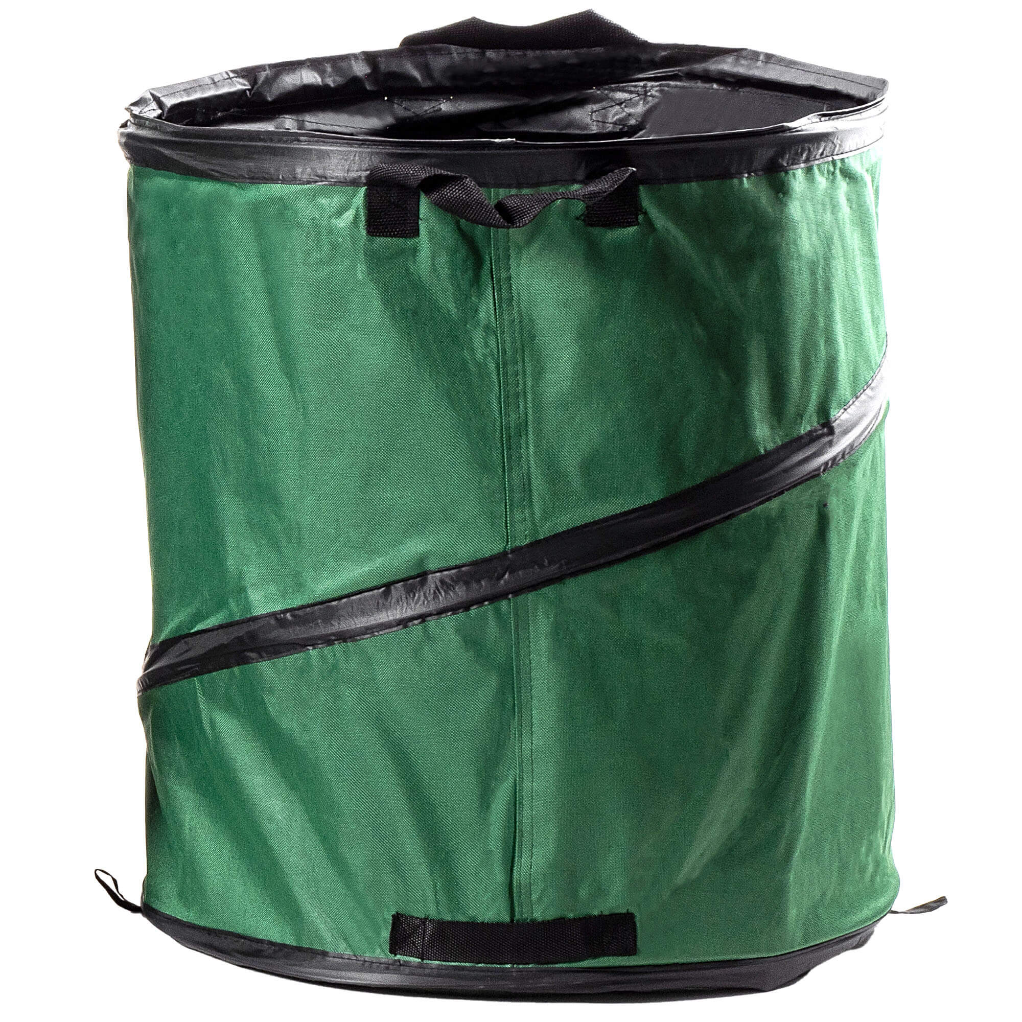 Składany kosz ogrodowy Vermenton 175L zielony