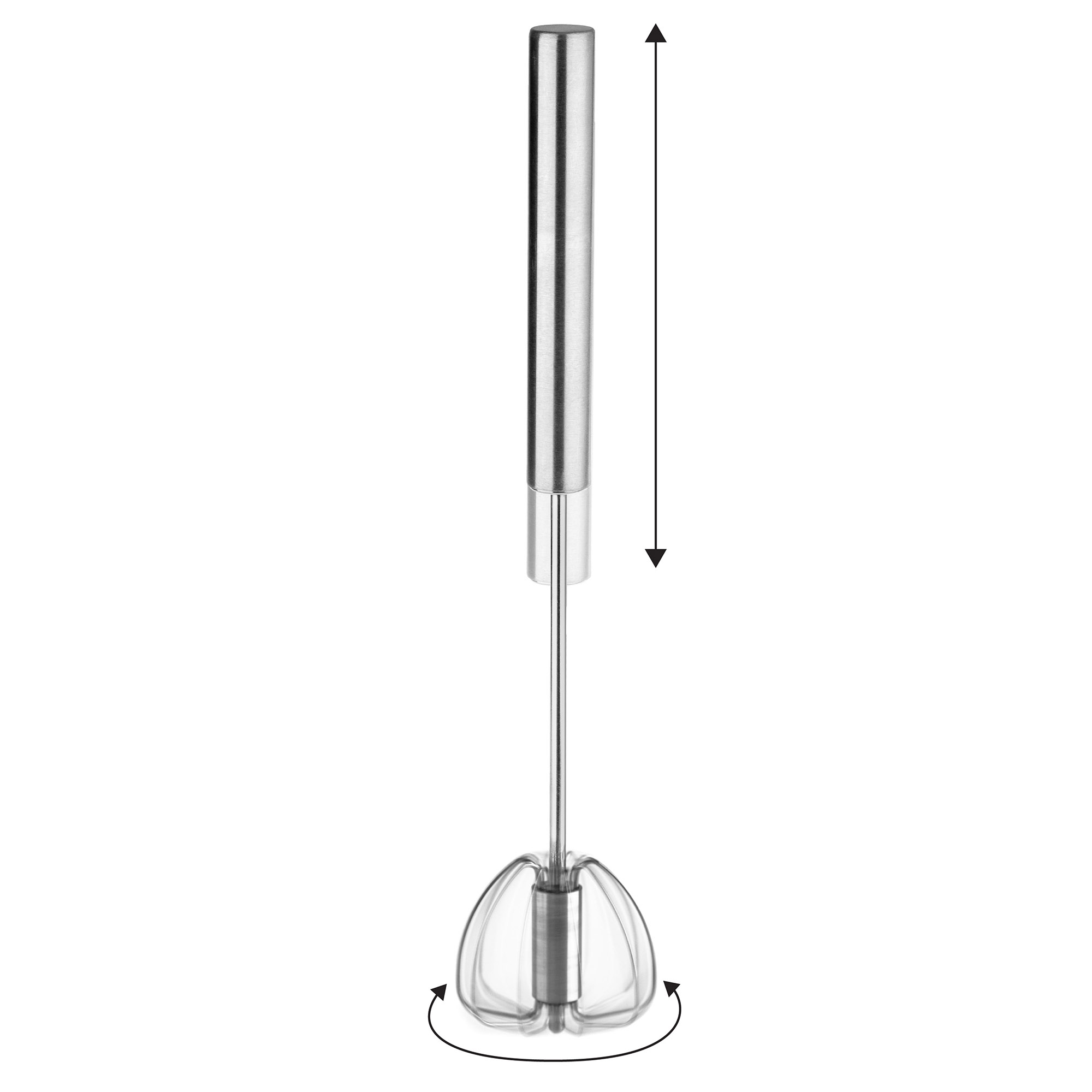 Stalowy obrotowy ubijak do piany Agra 31 cm