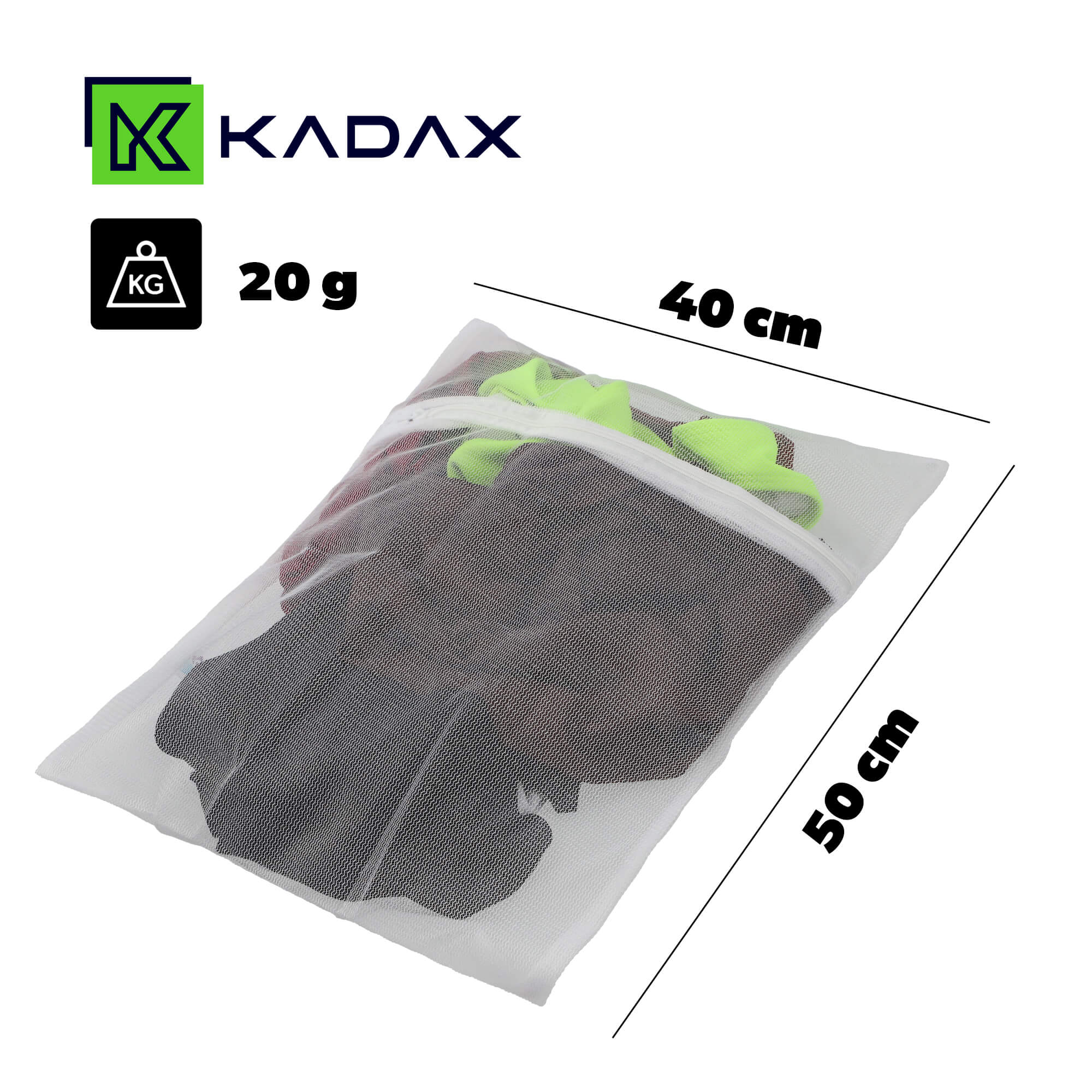 Torebki Decize na pranie ubrań i bielizny 50 x 40 cm, 3 szt.