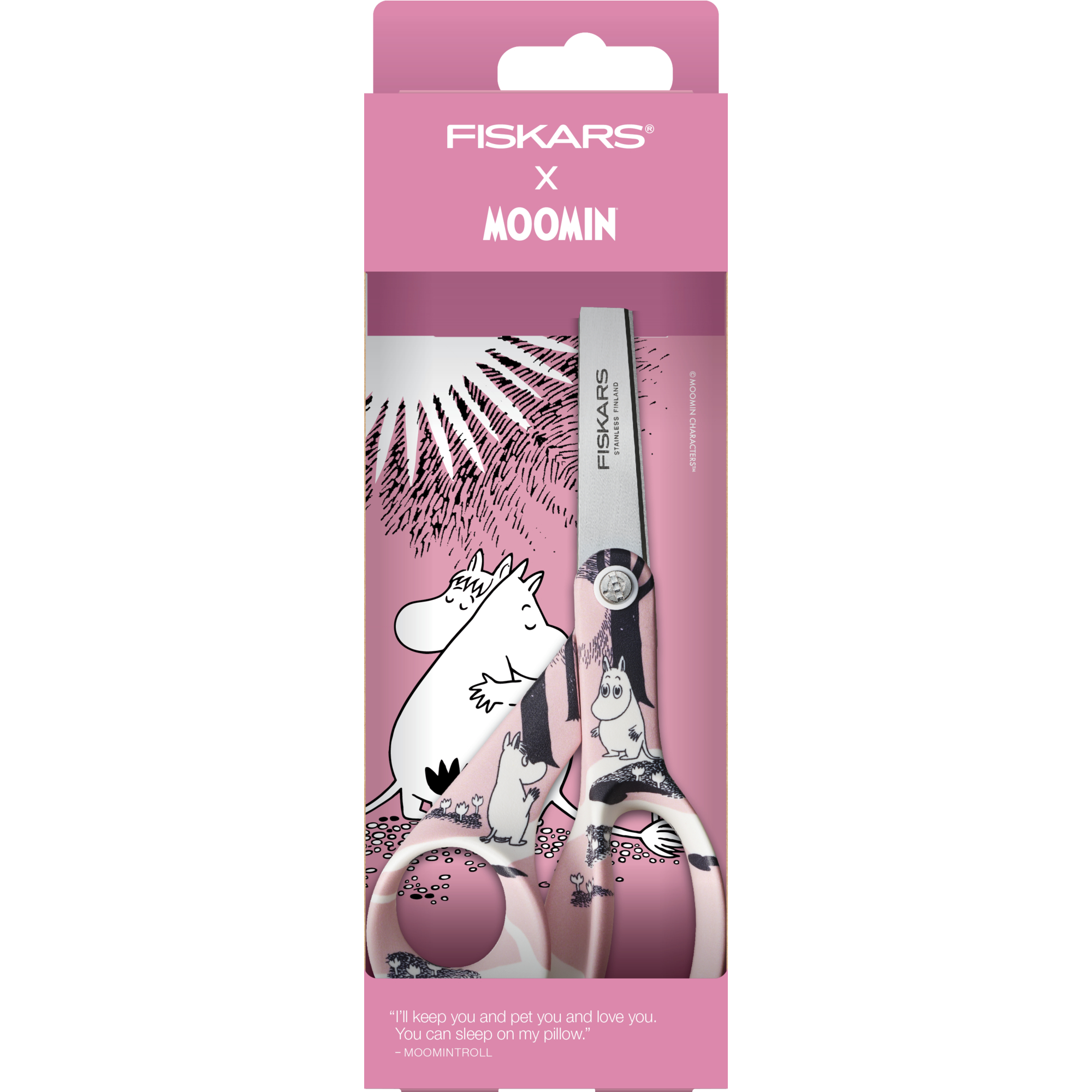 Fiskars 1067188 Moomin Nożyczki uniwersalne Love (Miłość)
