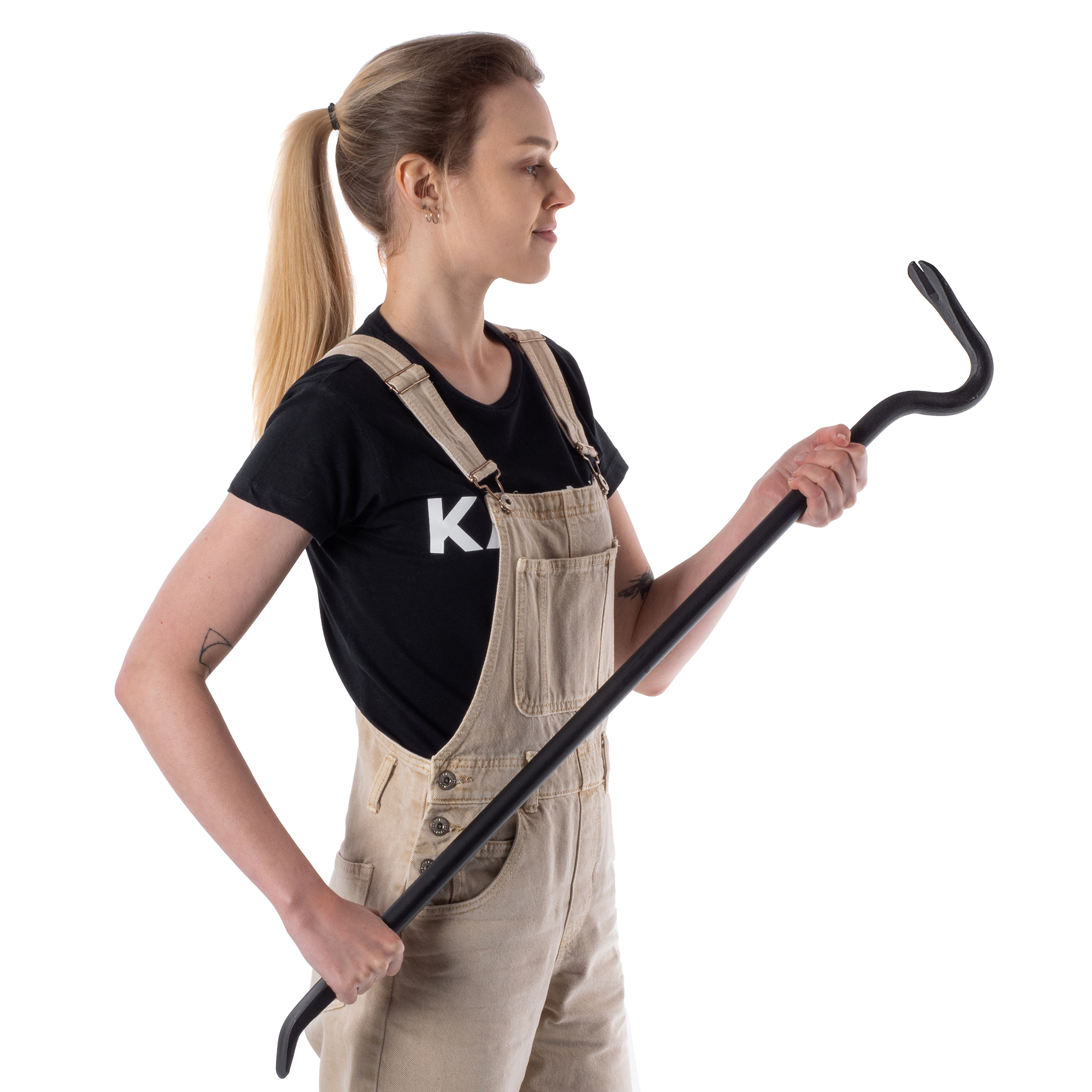Łom wygięty Bazzari 90cm
