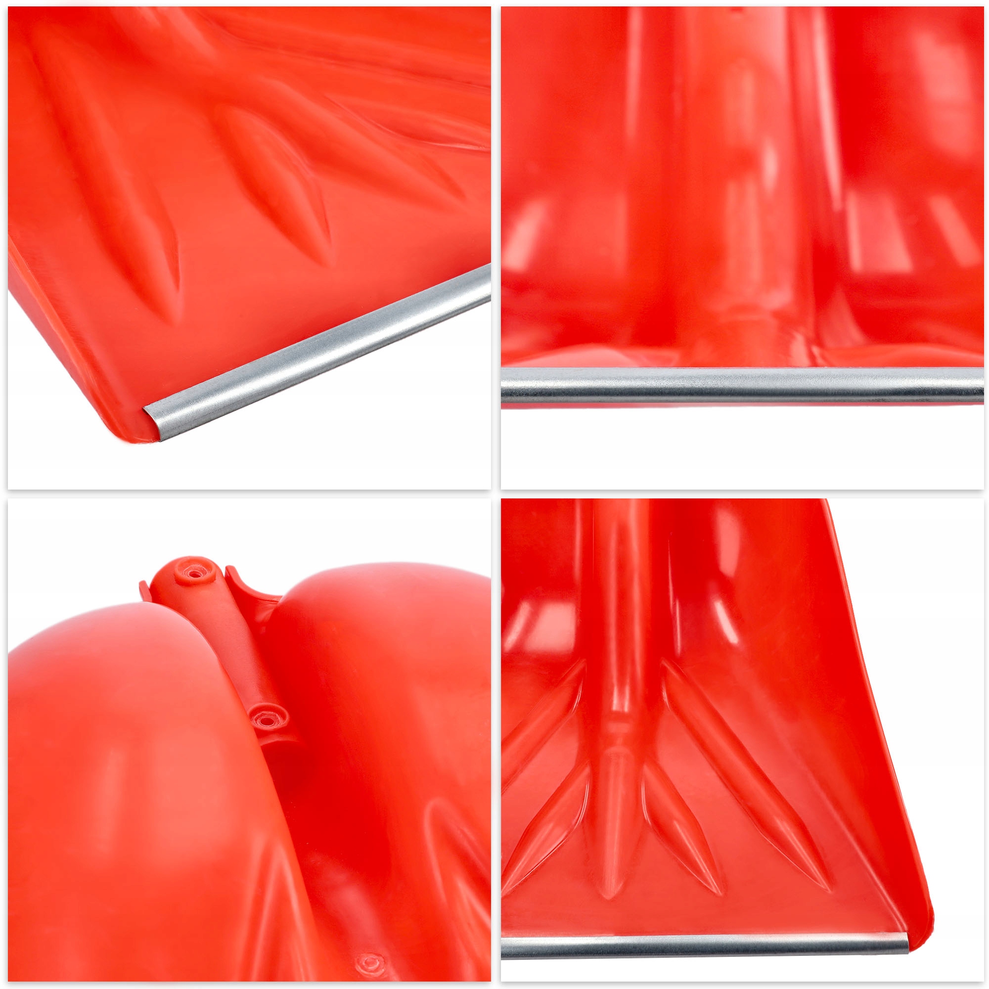 Szufla do śniegu bez trzonka, pomarańczowa, 3szt.