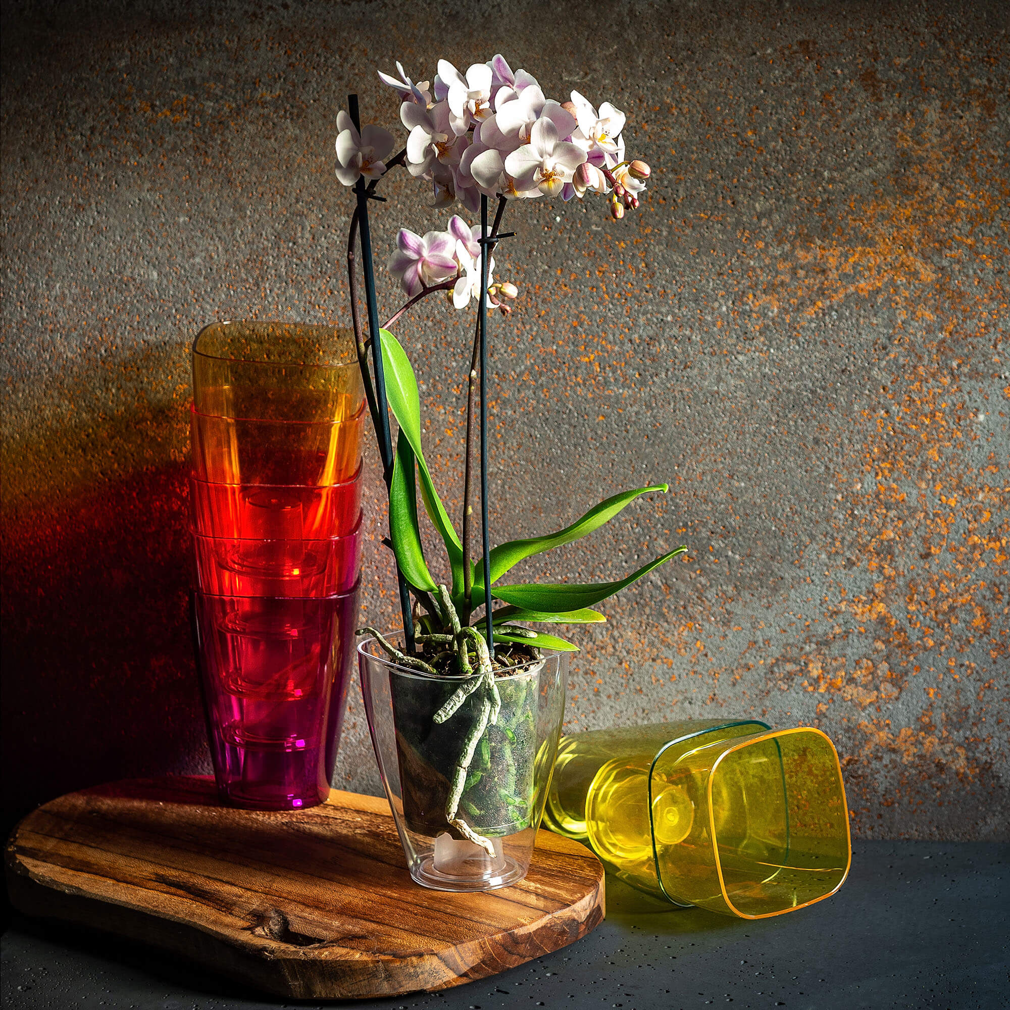 Doniczka kwadratowa Menfi 9 cm, zielona