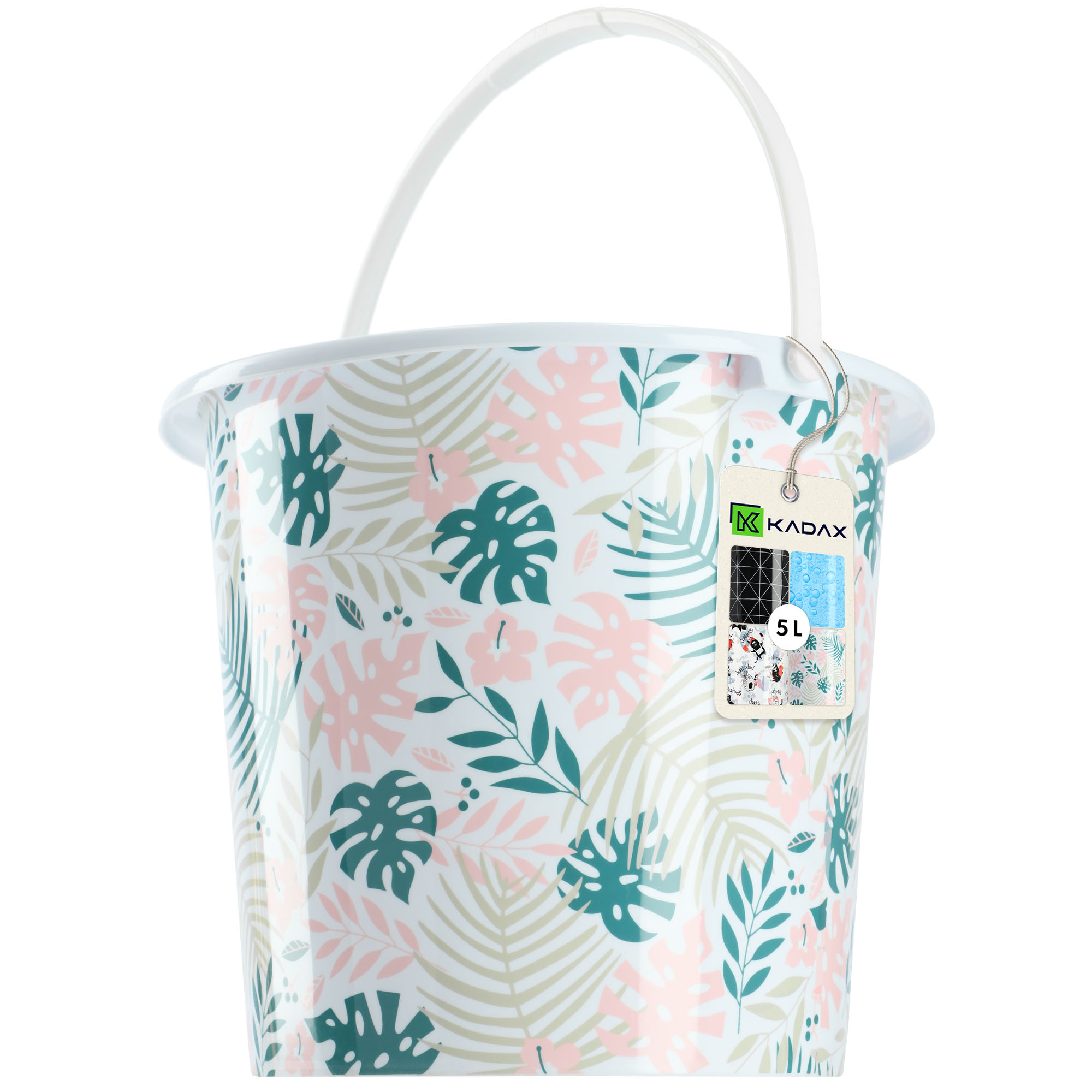 Wiadro plastikowe Ars 5L liście