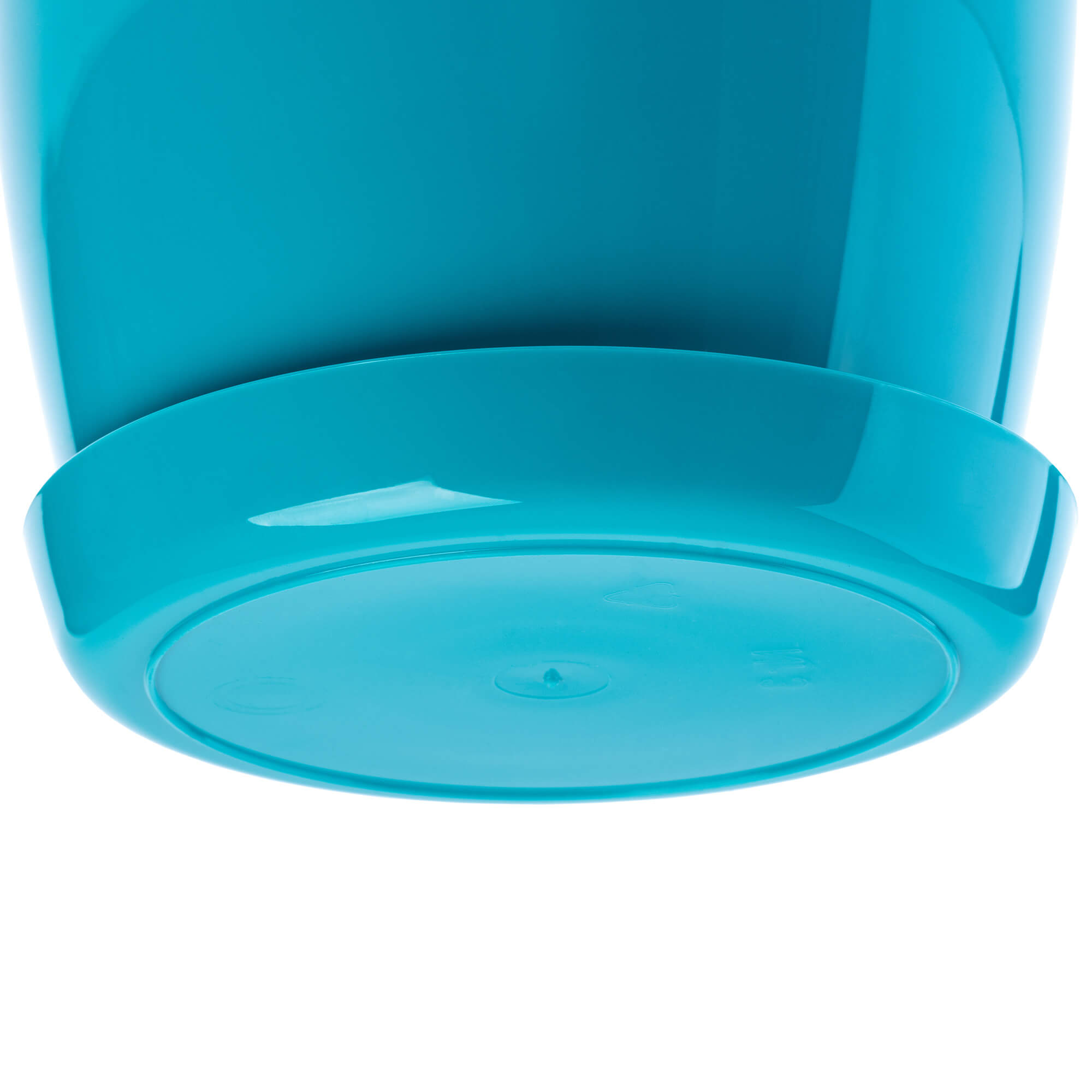 Doniczka na kwiaty z podstawką 20 cm, turkusowa