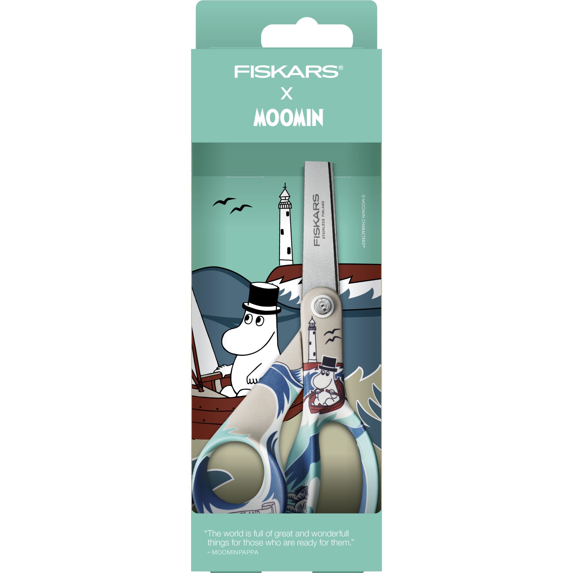 Fiskars 1005231 Moomin Nożyczki uniwersalne Moominpappa (Tata Muminka)