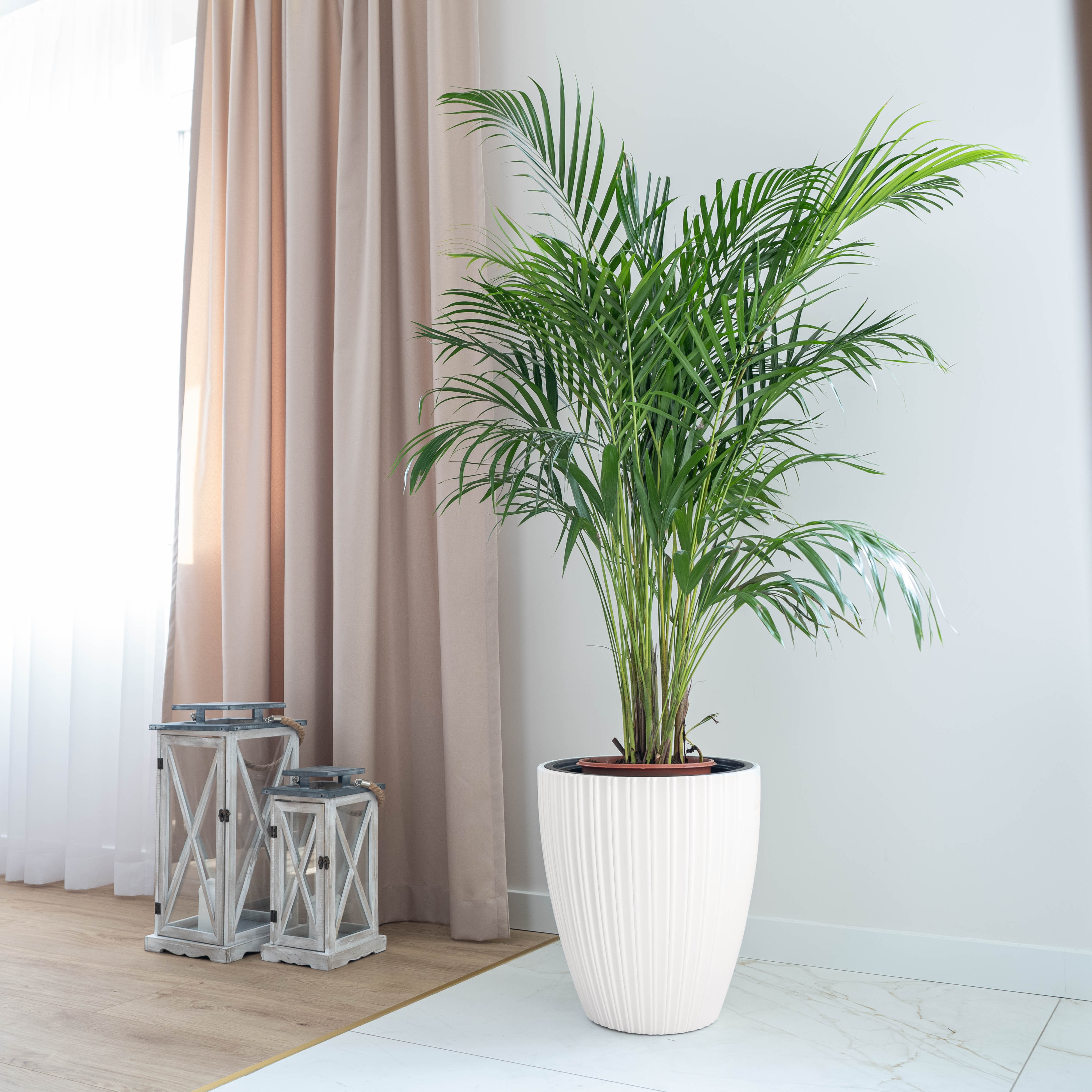 Doniczka na kwiaty Raivael 40 cm biała