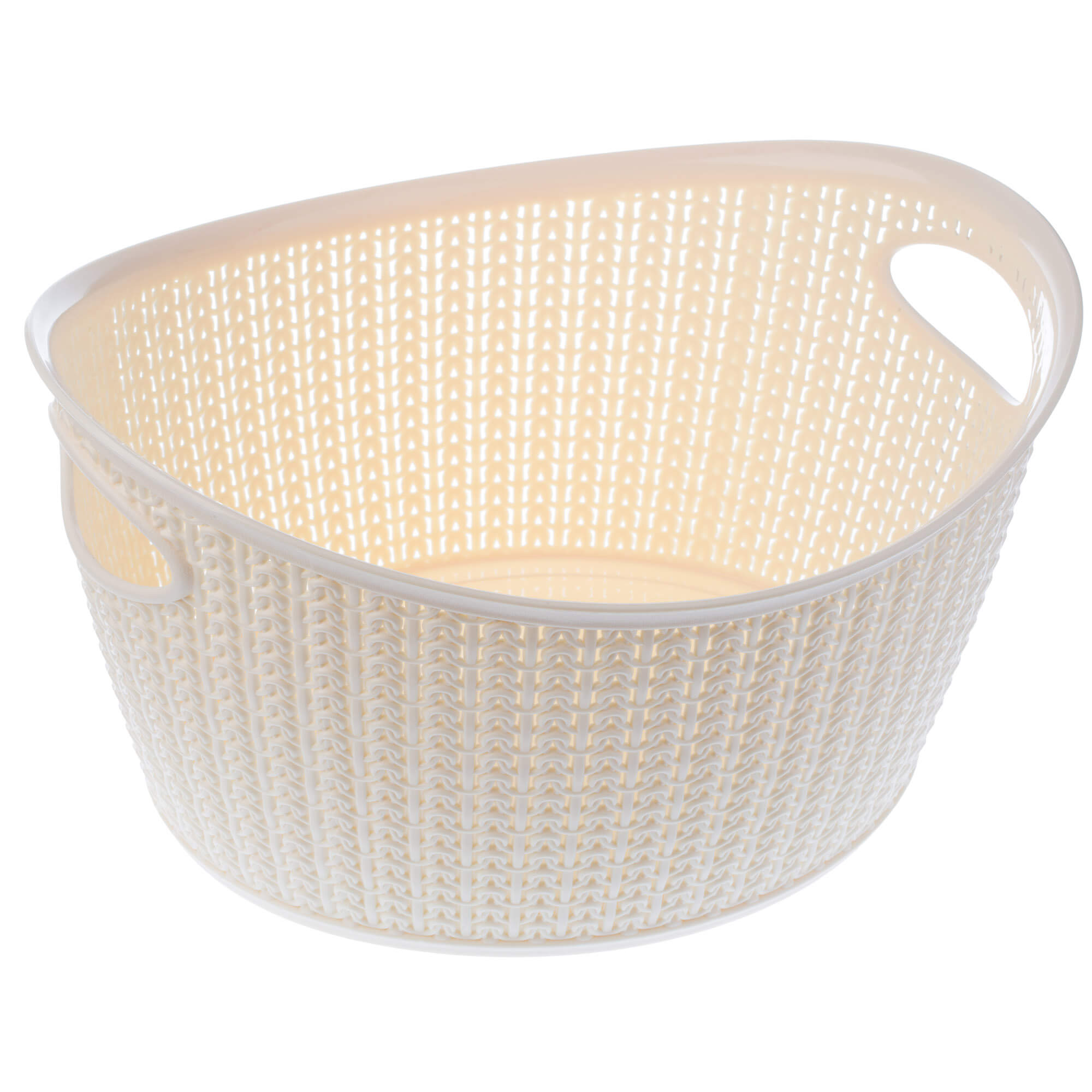 Koszyk owalny Malm 9L, kremowy
